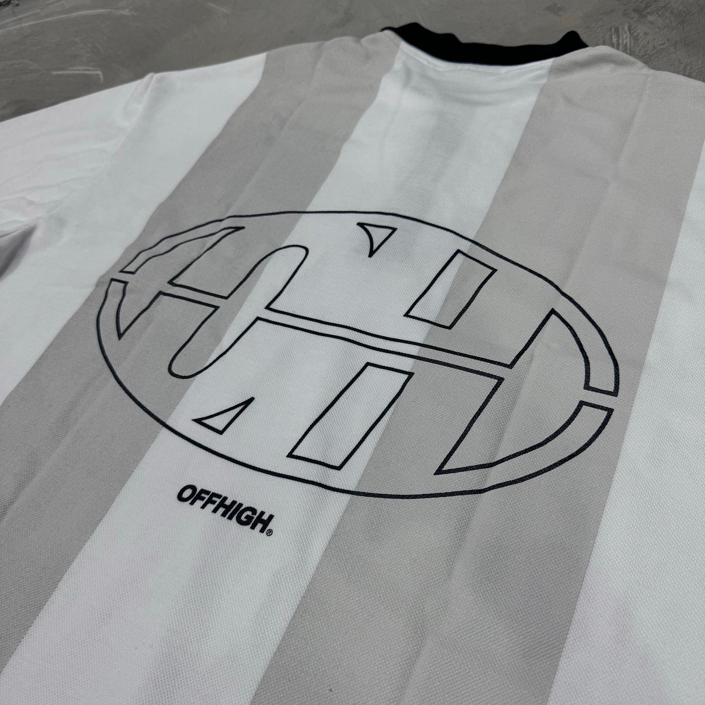 OFFHIGH THRIVE BOXY FIT POLO SHIRT WHITE
