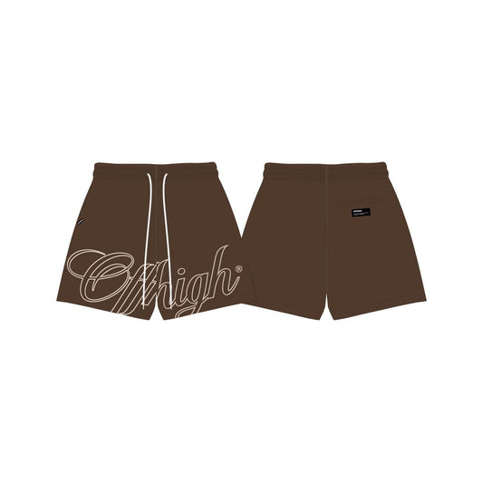 OFFHIGH SCRIPT CHOCO MESH SHORT (NEW FIT)