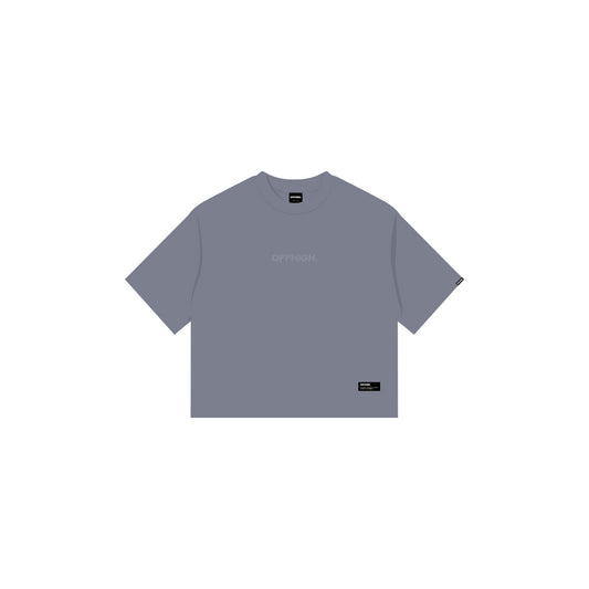OFFHIGH SHADOW THREAD GRAY TSHIRT (BOXY FIT)