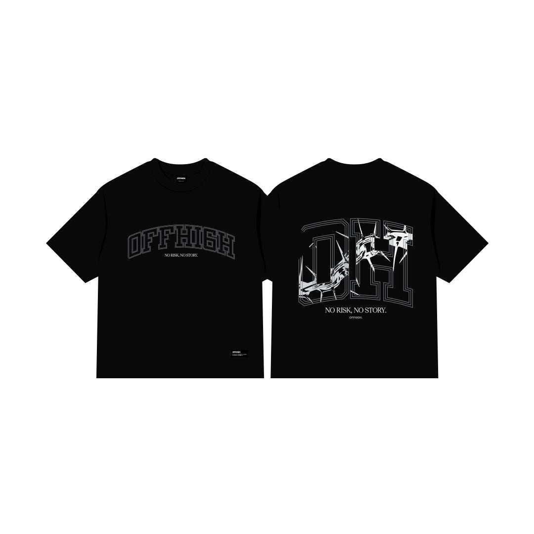 OFFHIGH NRNS BLACK TSHIRT