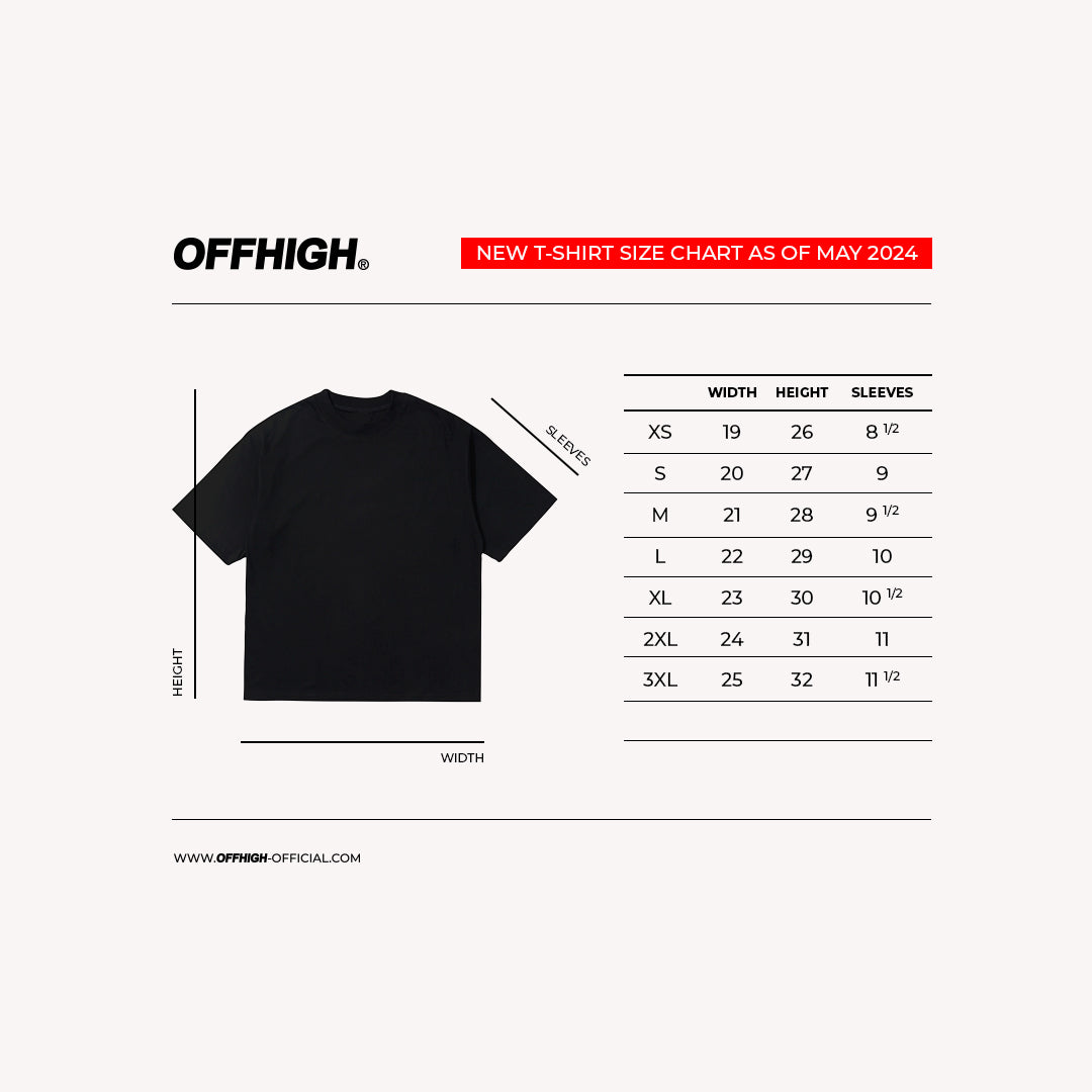 OFFHIGH TROPICAL SUNRISE WHITE TSHIRT