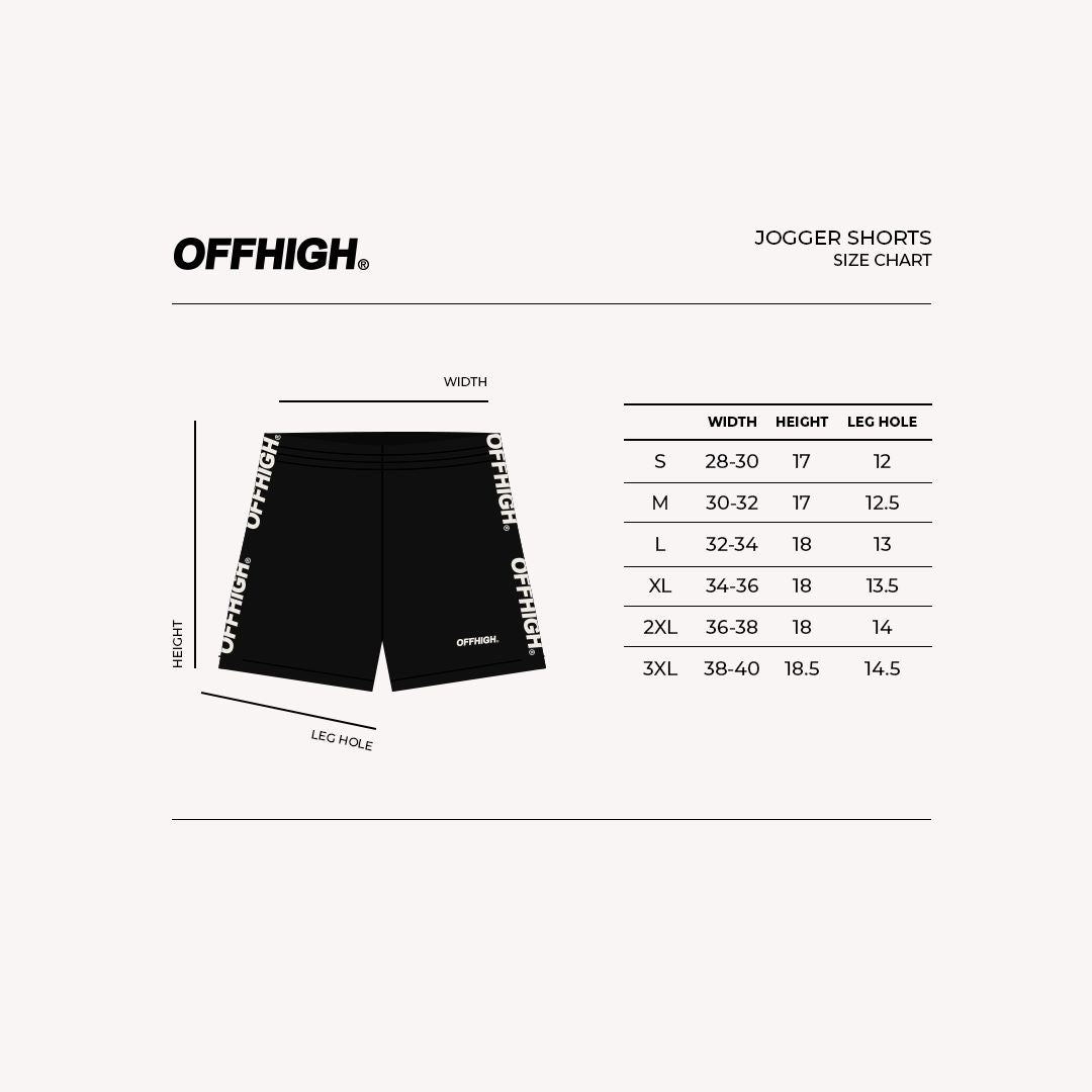 OFFHIGH FURY GRAY TRACK SHORT