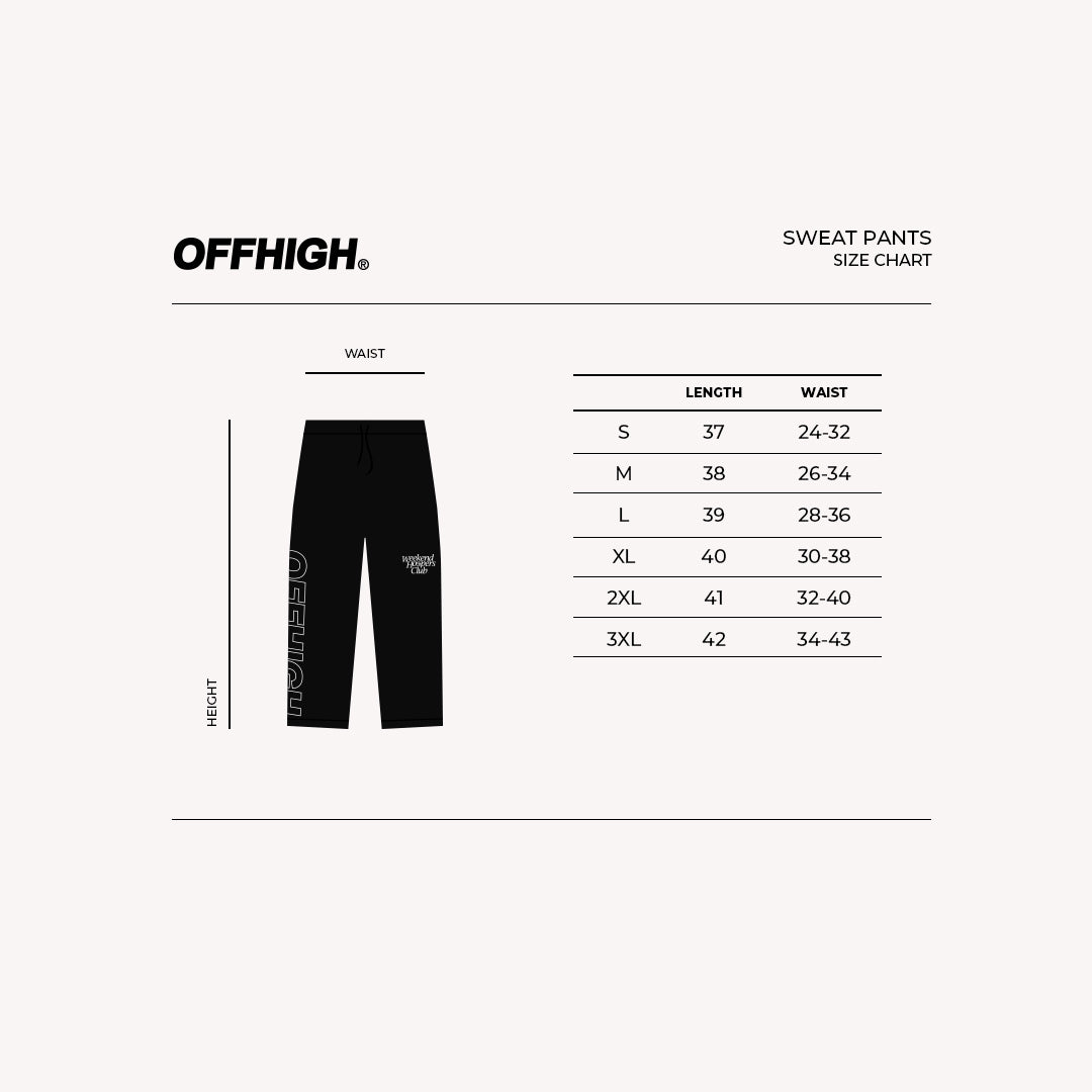 OFFHIGH WHC BROWN TRACK PANTS