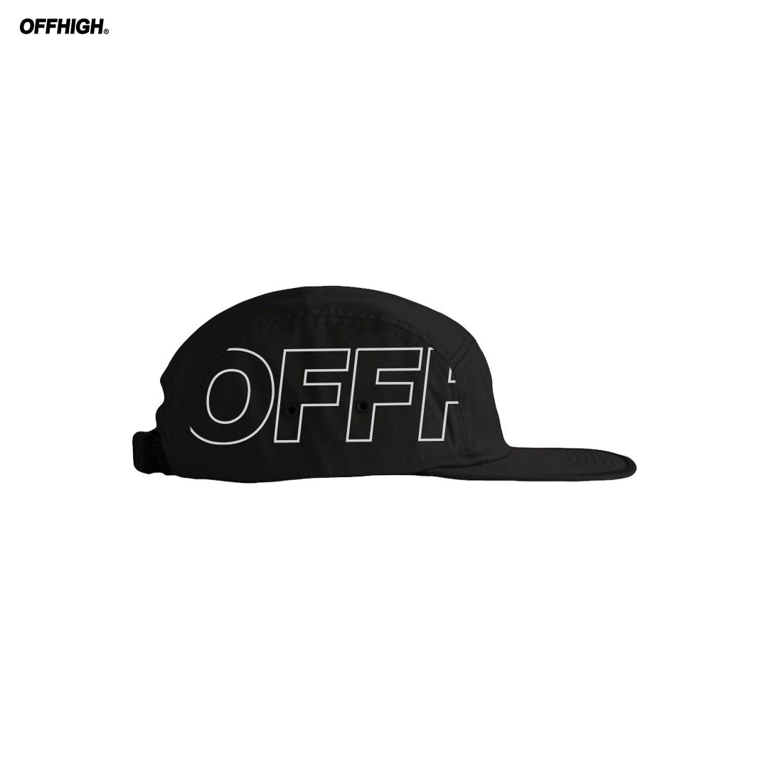 OFFHIGH 5-PANEL BLACK CAP