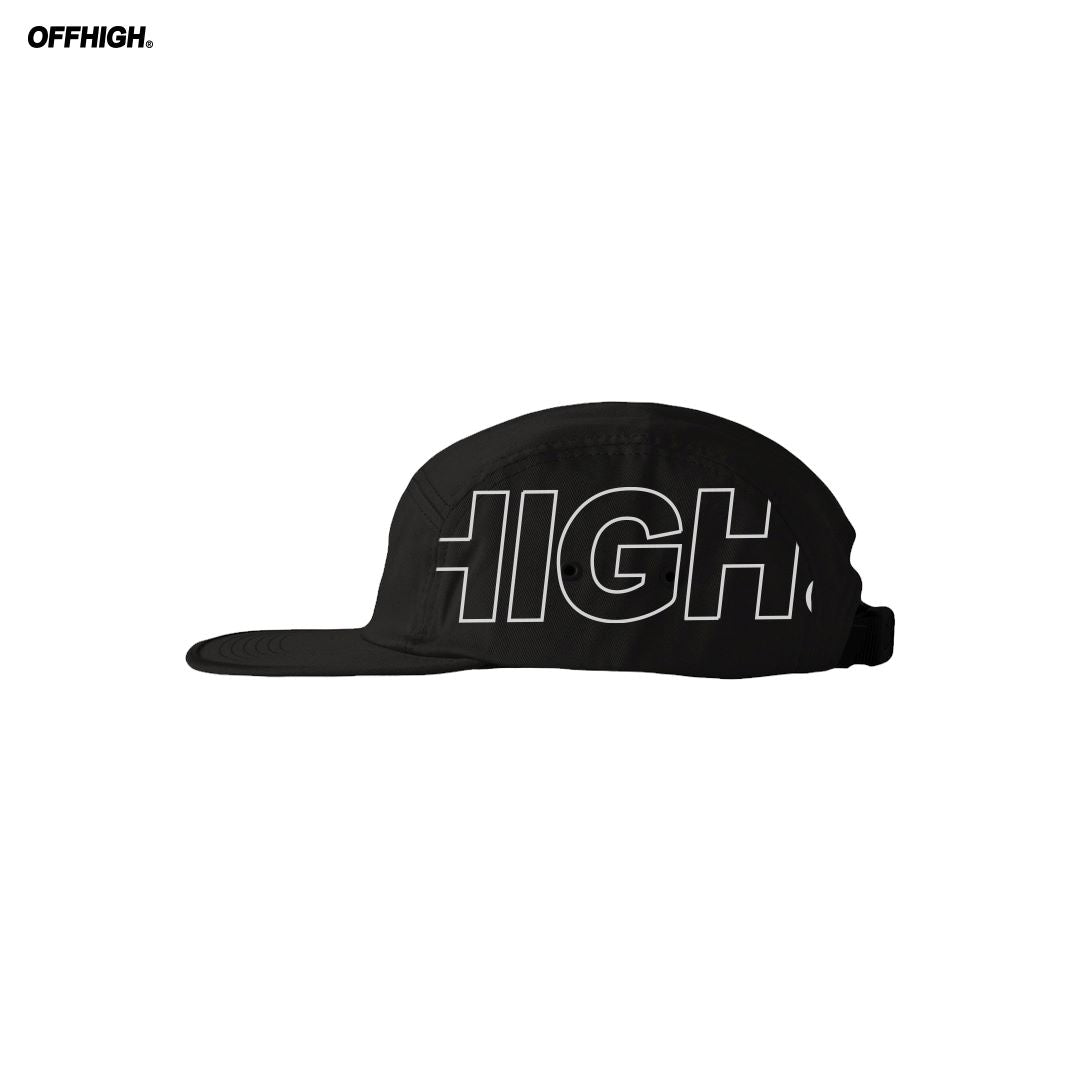 OFFHIGH 5-PANEL BLACK CAP