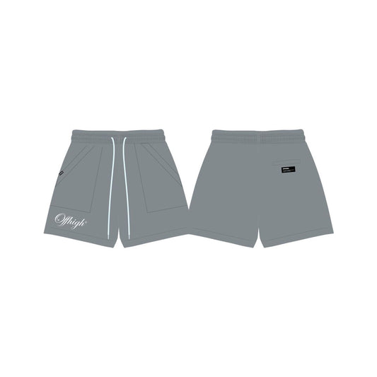 OFFHIGH RANGE GRAY SHORTS