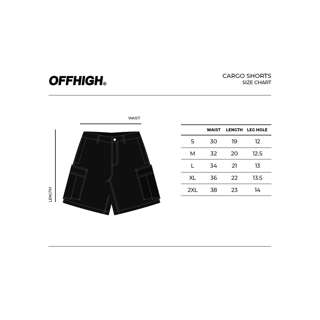 OFFHIGH RECON CAMOUFLAGE CARGO SHORTS