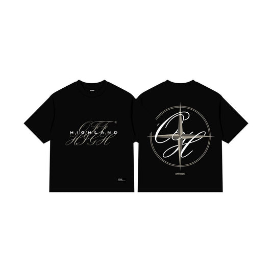 OFFHIGH DIRECTION BLACK TSHIRT