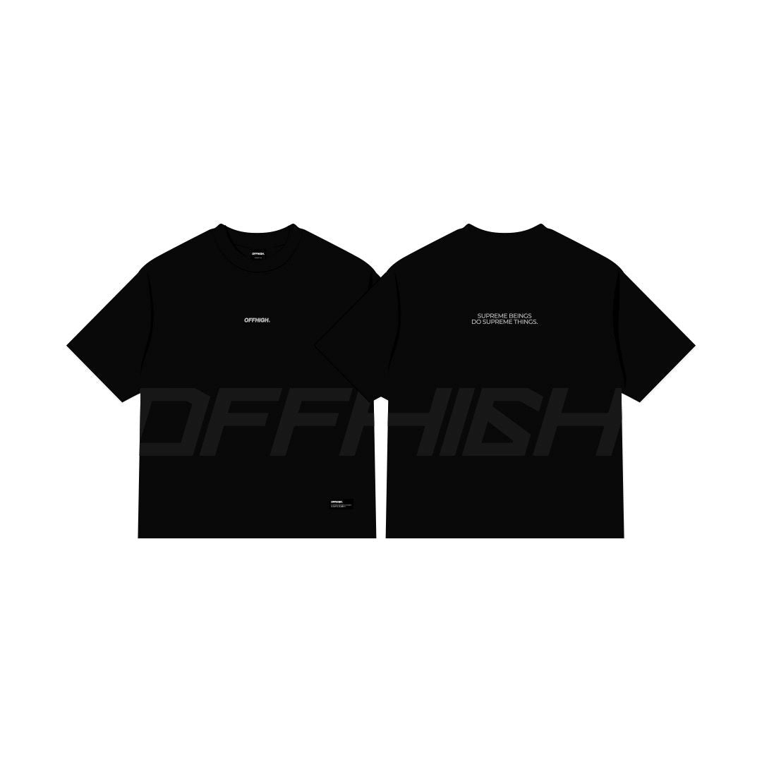 OFFHIGH SUPREME BLACK TSHIRT