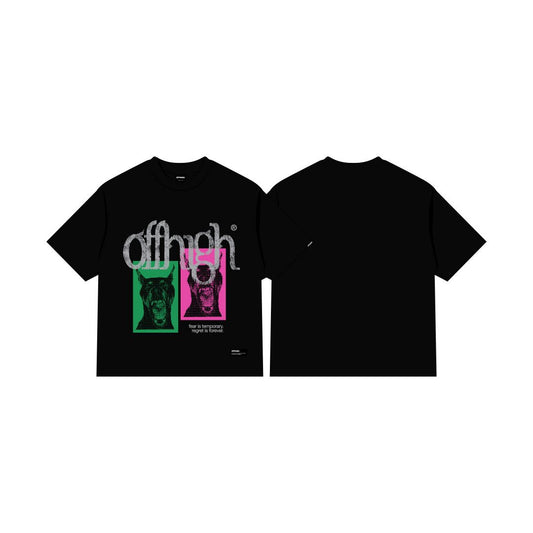 OFFHIGH TEMP BLACK TSHIRT