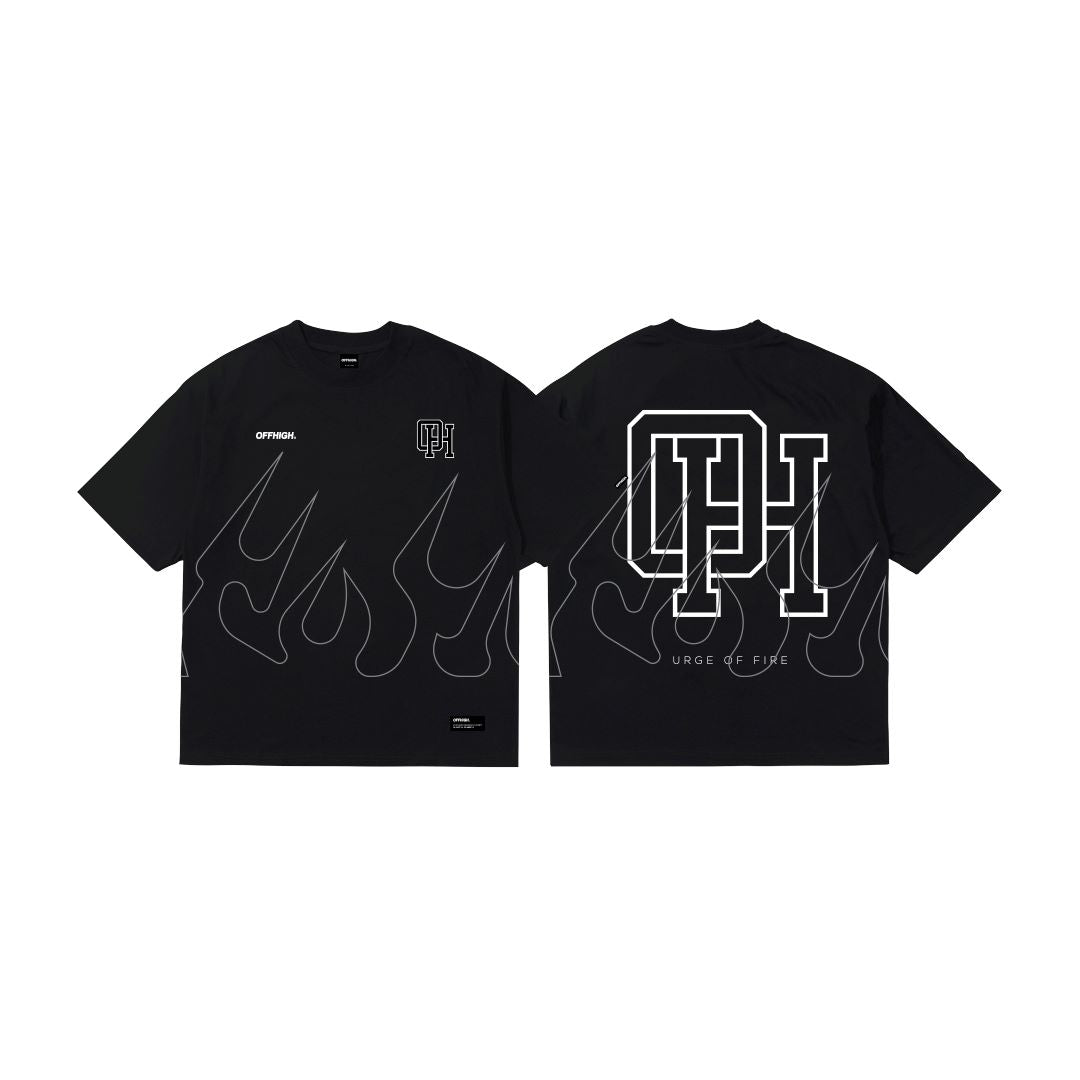 OFFHIGH URGE OF FIRE BLACK TSHIRT