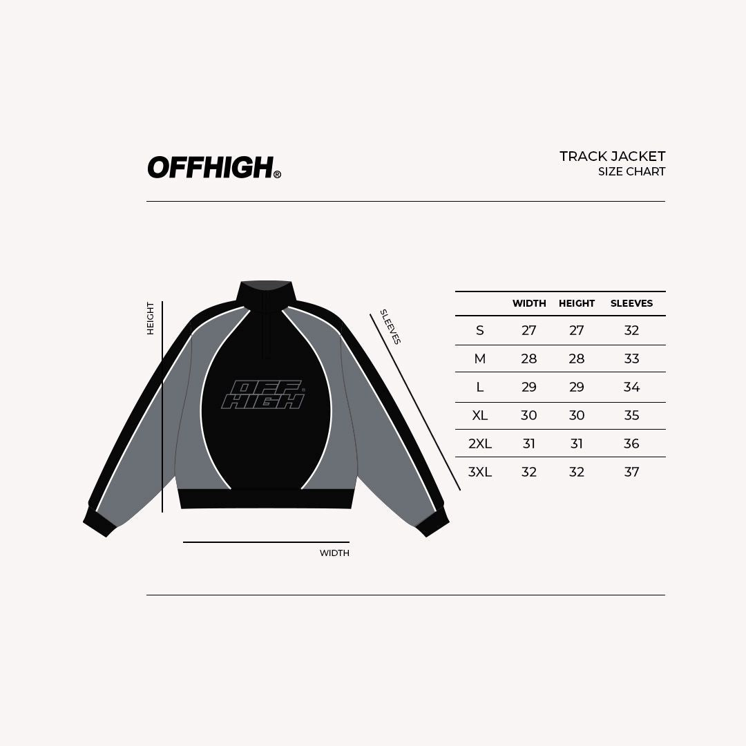OFFHIGH RUNWAY BLACK TRACK JACKET