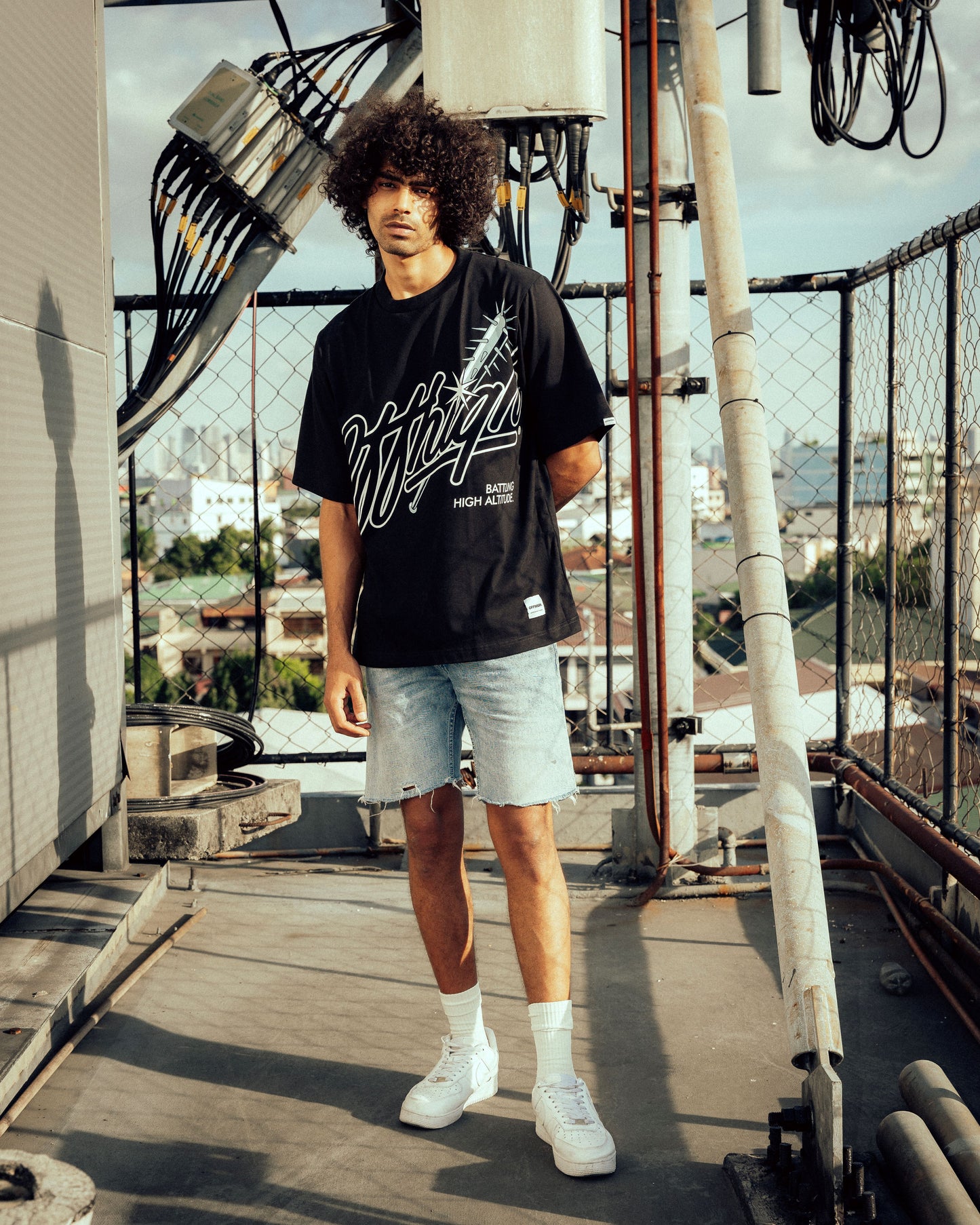 OFFHIGH BATTLING BLACK TSHIRT