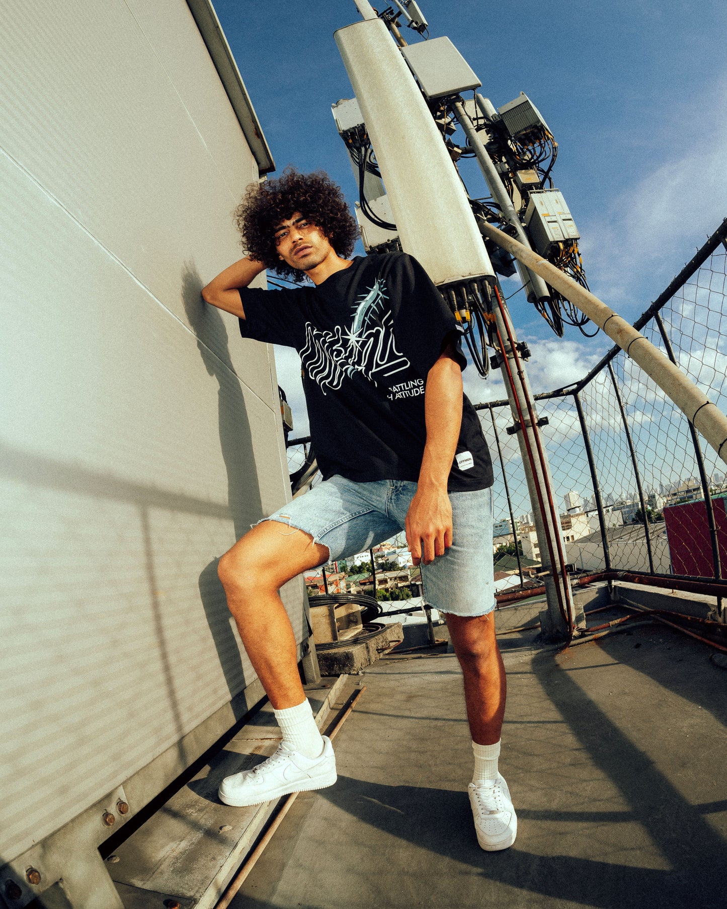 OFFHIGH BATTLING BLACK TSHIRT