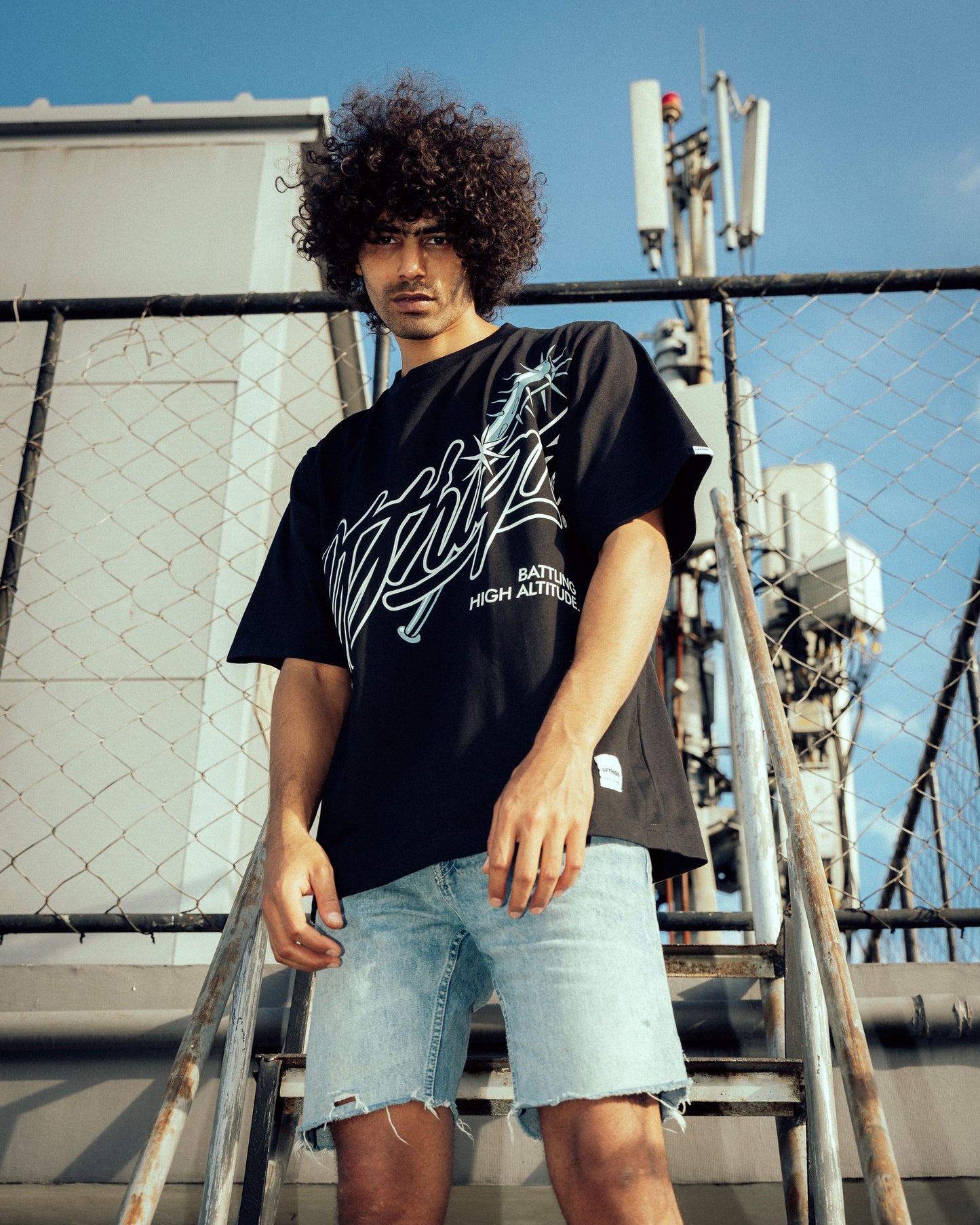 OFFHIGH BATTLING BLACK TSHIRT