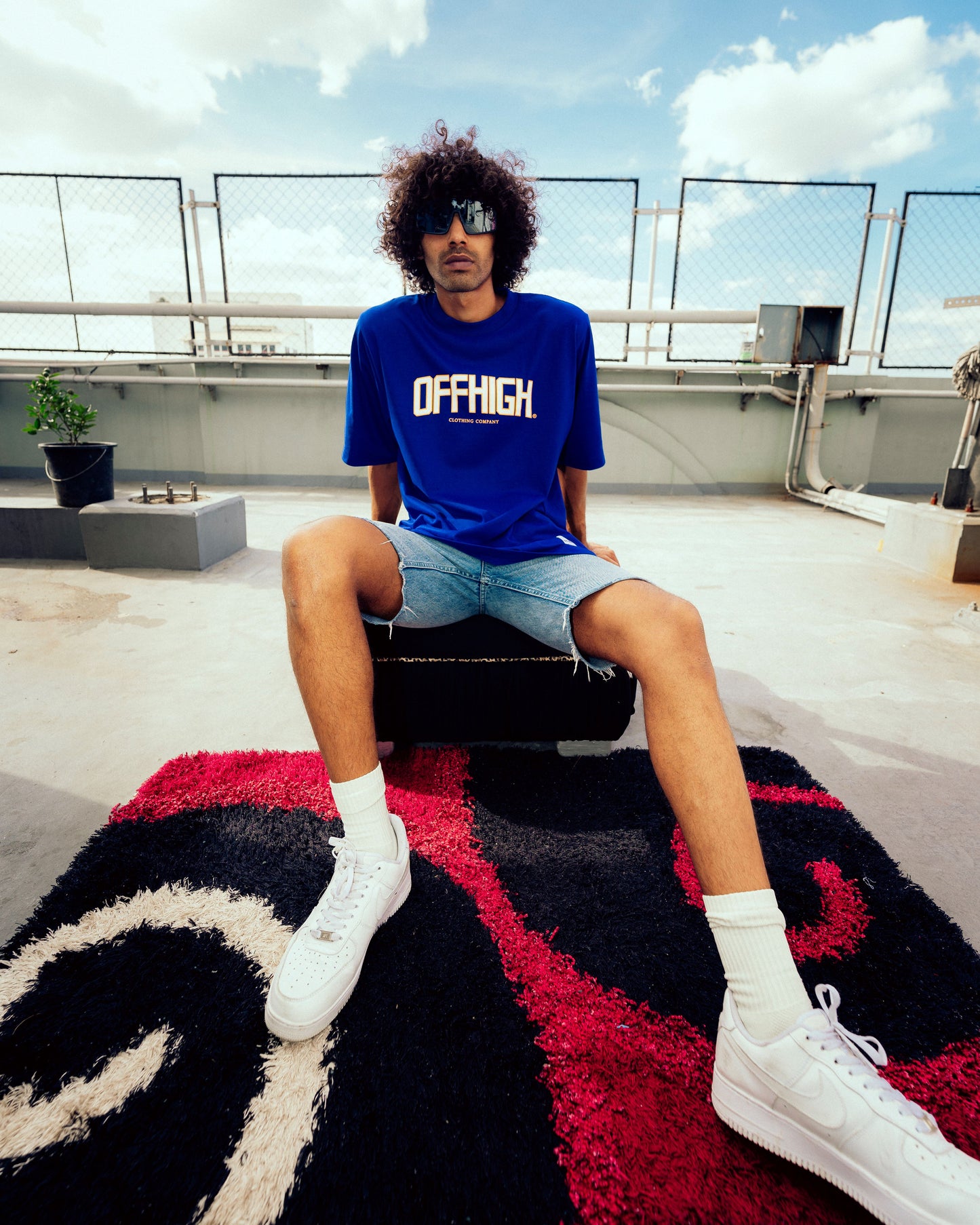 OFFHIGH ELEVATE BLUE TSHIRT