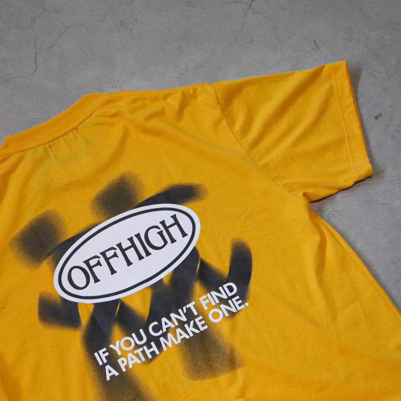 OFFHIGH EXPEDITE YELLOW TSHIRT