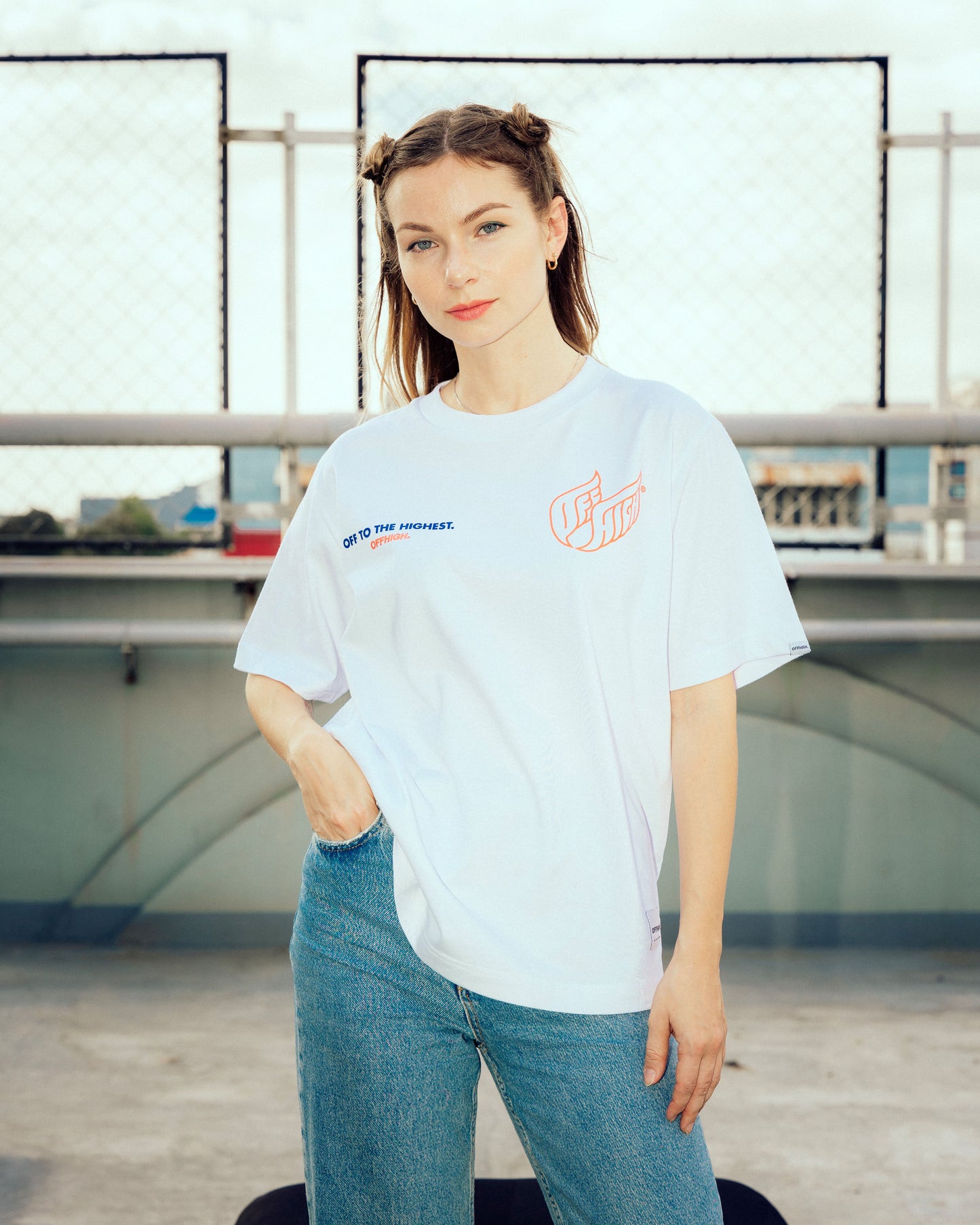 OFFHIGH TAKE FLIGHT WHITE TSHIRT