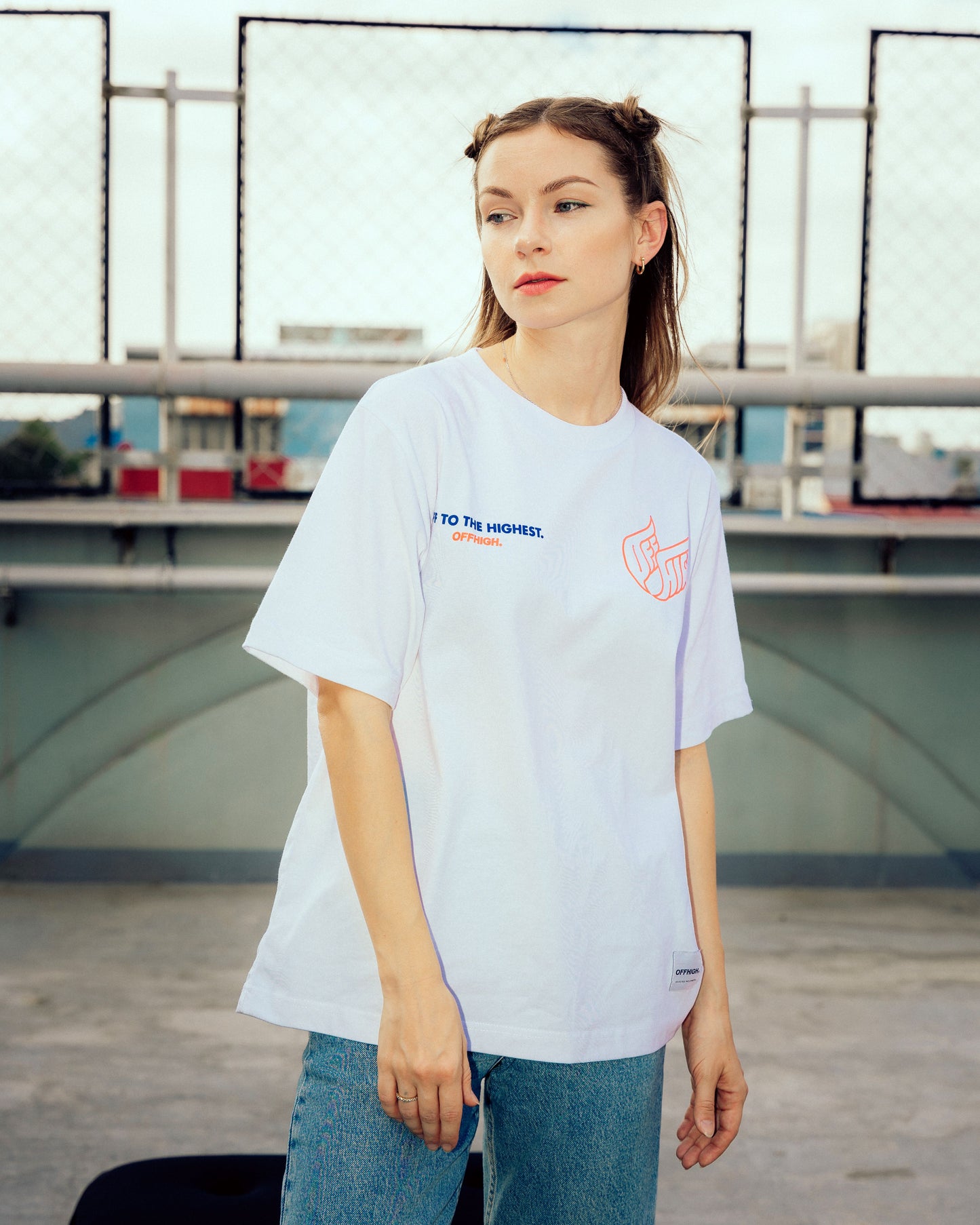 OFFHIGH TAKE FLIGHT WHITE TSHIRT