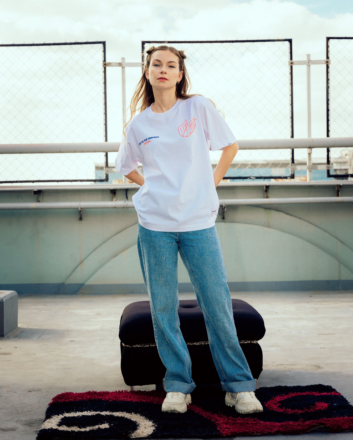 OFFHIGH TAKE FLIGHT WHITE TSHIRT