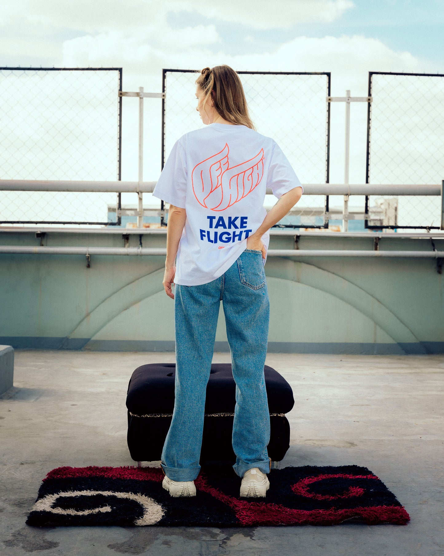 OFFHIGH TAKE FLIGHT WHITE TSHIRT