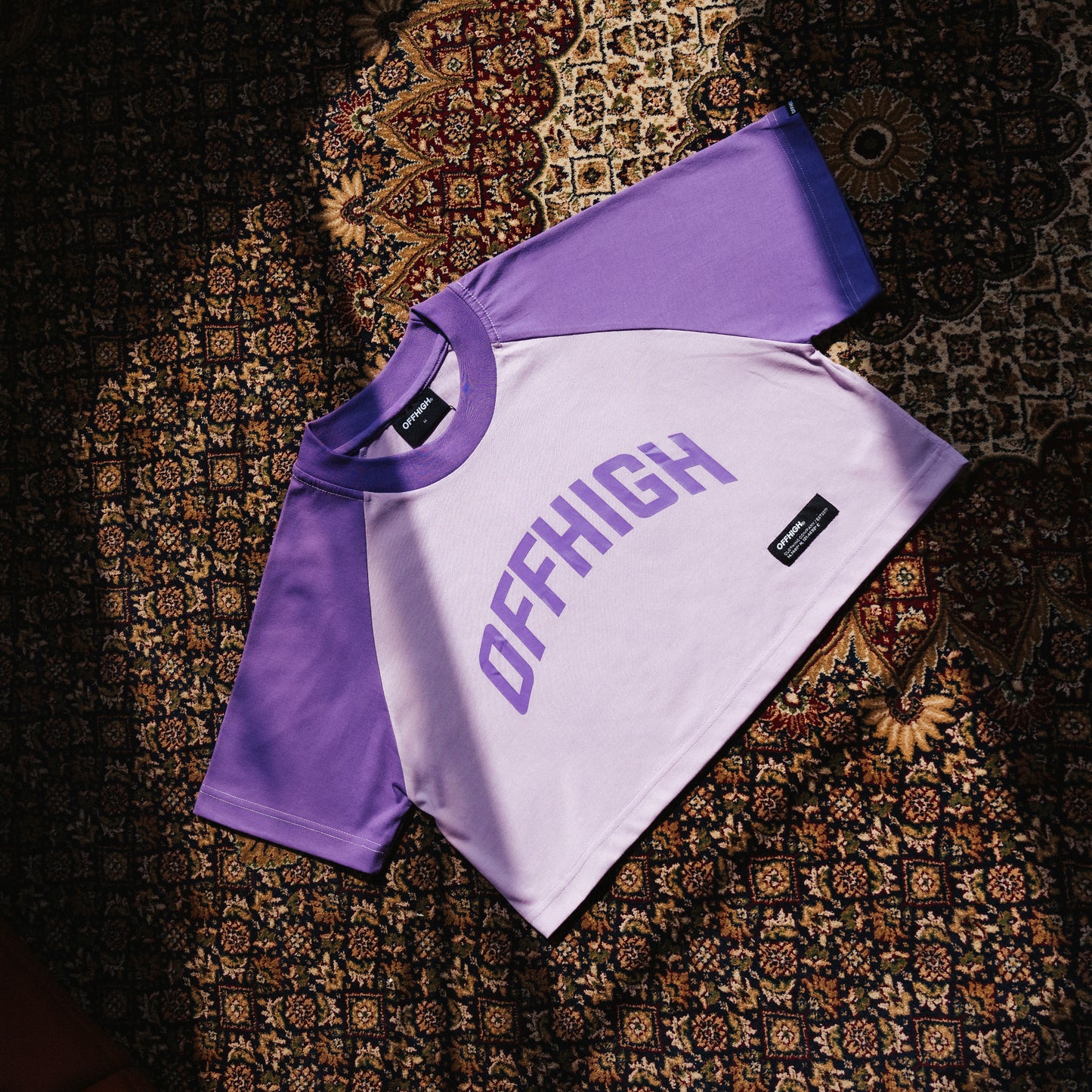 OFFHIGH RAGLAN SYRINGA CROP TSHIRT