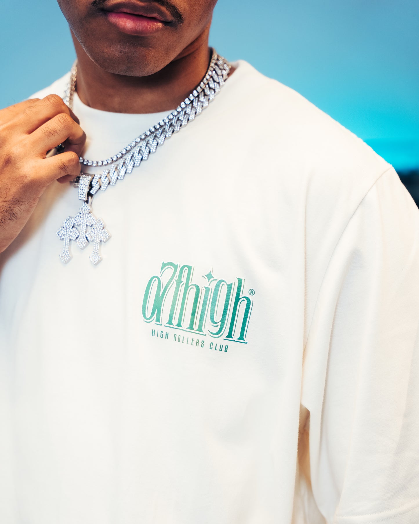 OFFHIGH HIGH ROLLERS CANVAS TSHIRT