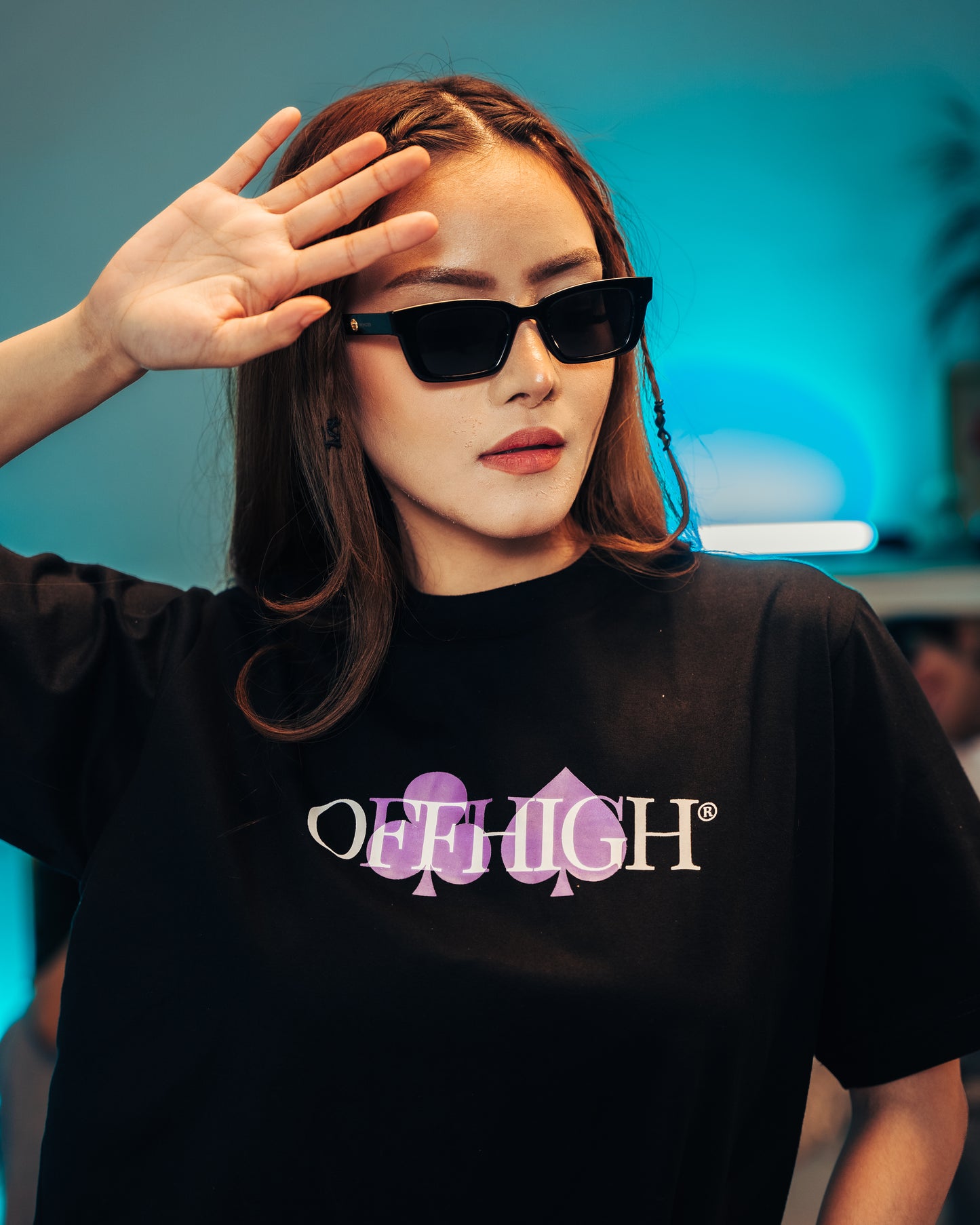 OFFHIGH HIGH & LOWS BLACK TSHIRT