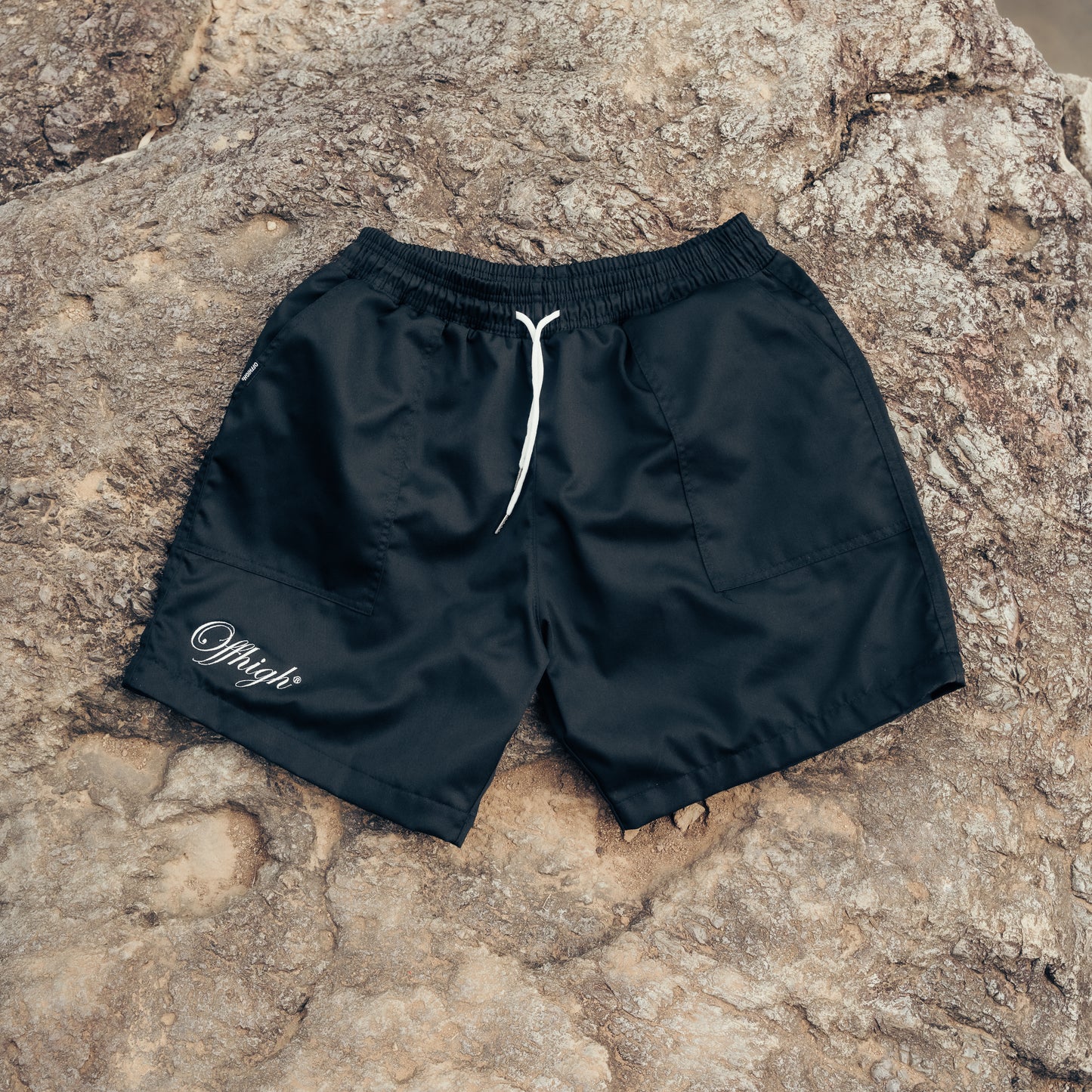 OFFHIGH RANGE BLACK SHORTS
