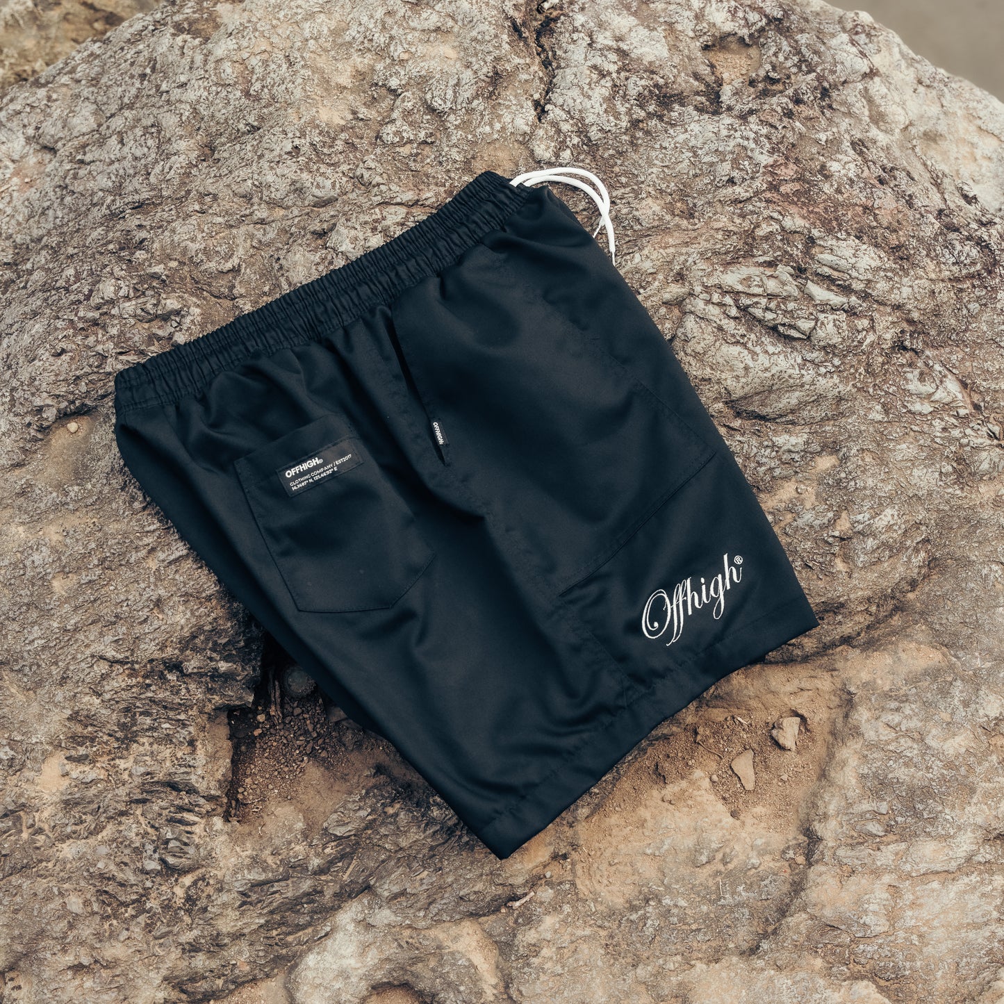 OFFHIGH RANGE BLACK SHORTS