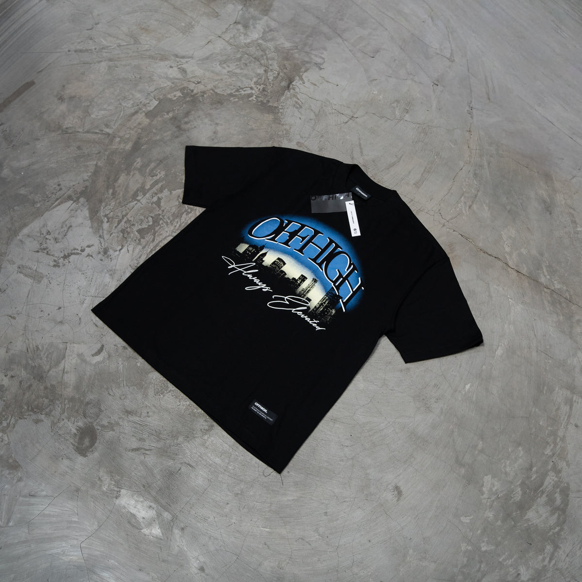 OFFHIGH ELEVATED BLACK TSHIRT