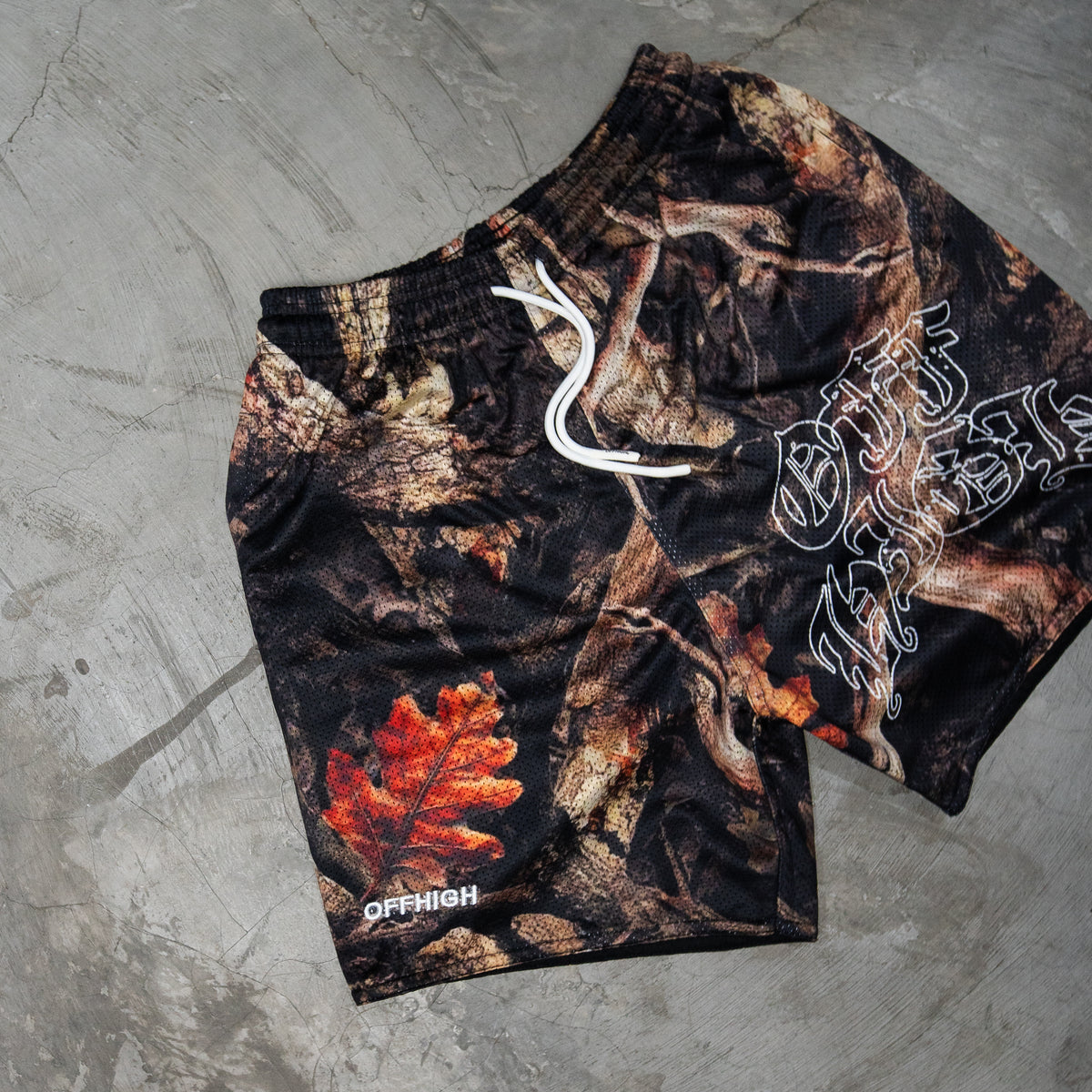 OFFHIGH TIMBER REAL TREE MESH SHORT