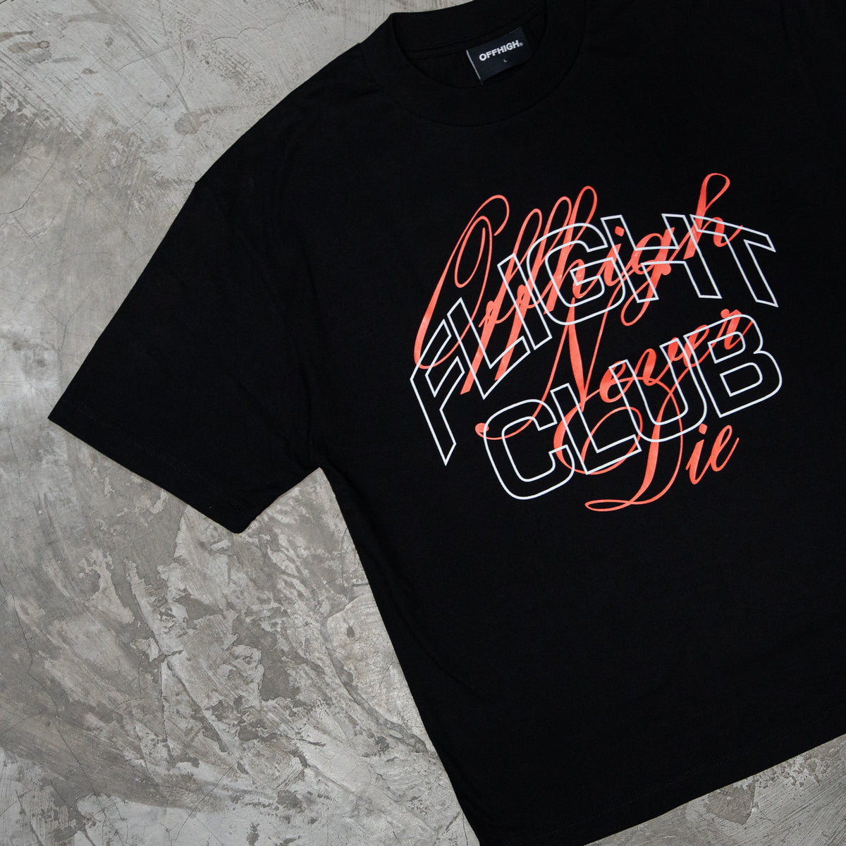 OFFHIGH FLIGHT CLUB BLACK TSHIRT