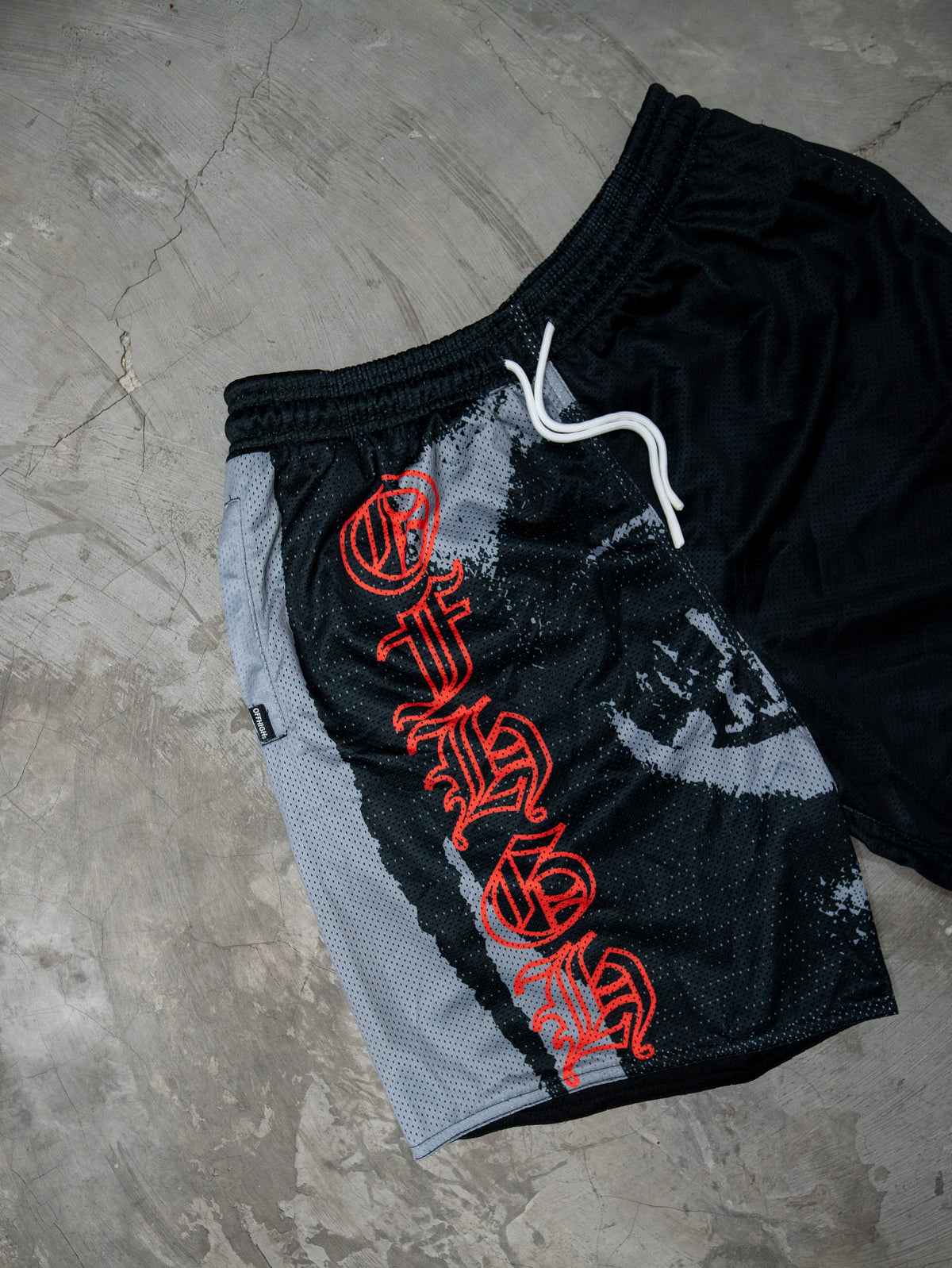 OFFHIGH WRATH BLACK MESH SHORTS