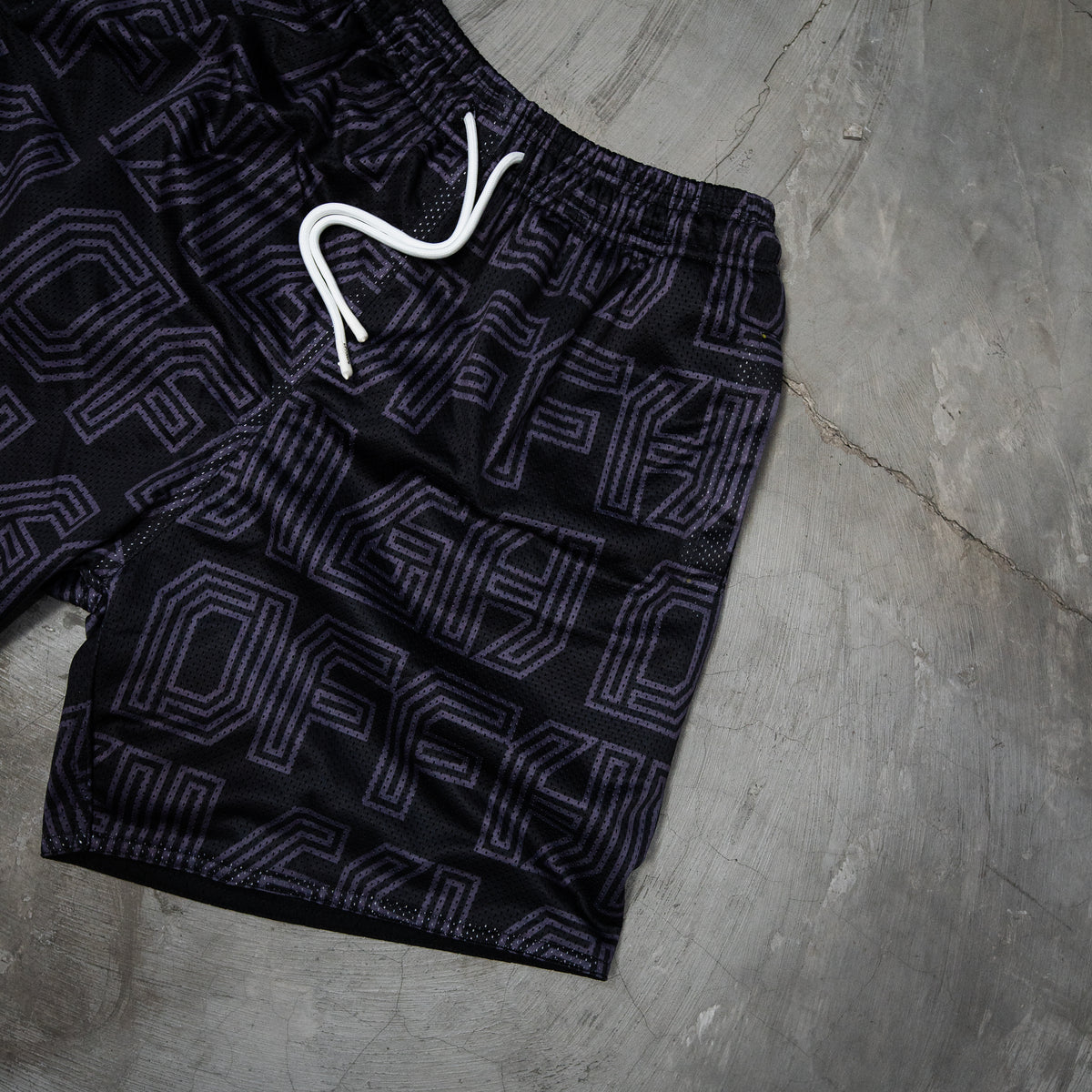 OFFHIGH HEX BLACK MESH SHORT