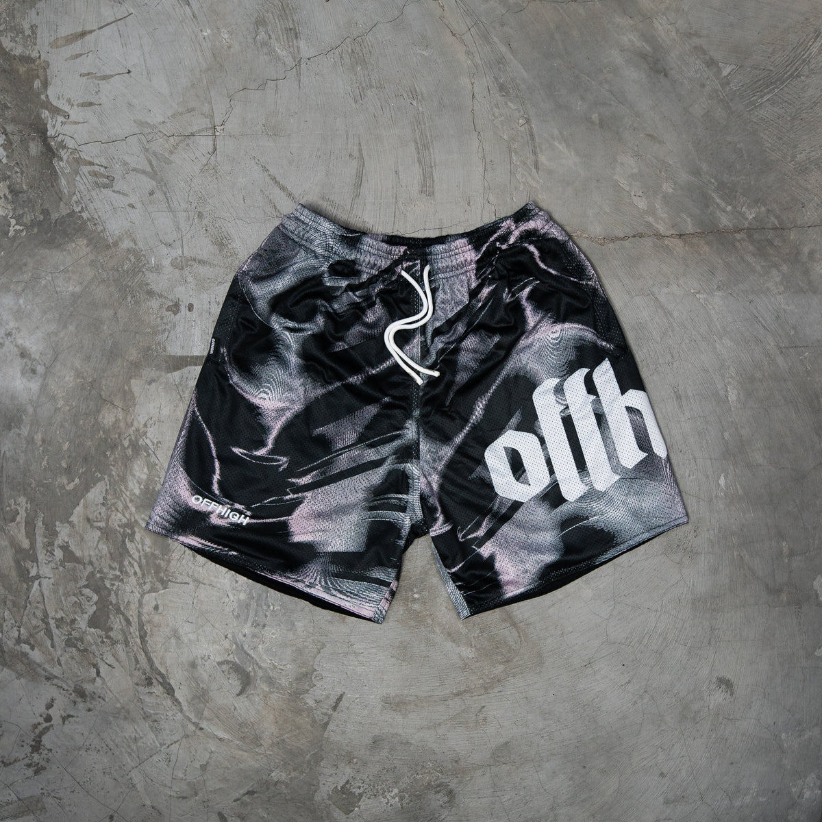 OFFHIGH PHYTON BLACK GRAY MESH SHORT