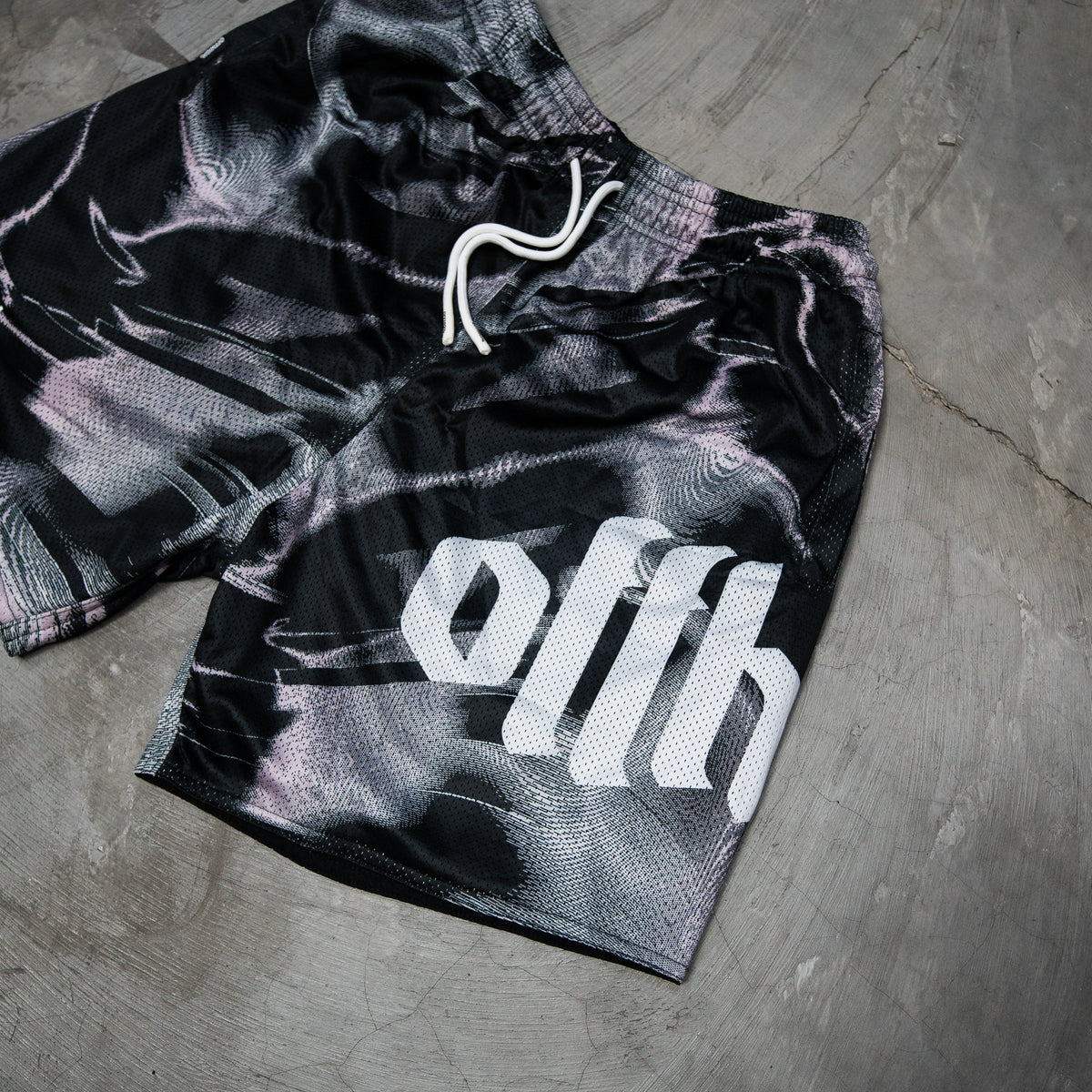 OFFHIGH PHYTON BLACK GRAY MESH SHORT