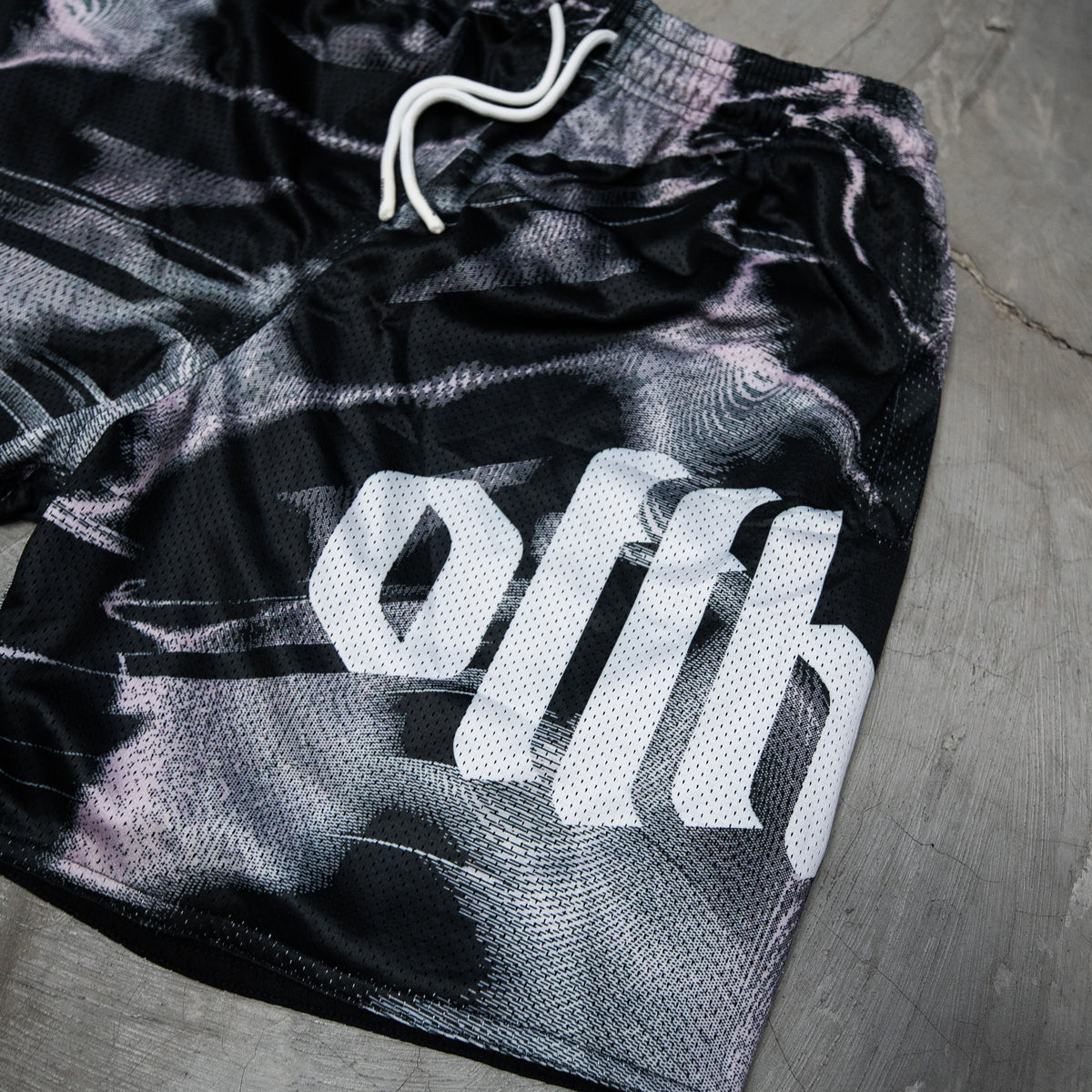 OFFHIGH PHYTON BLACK GRAY MESH SHORT