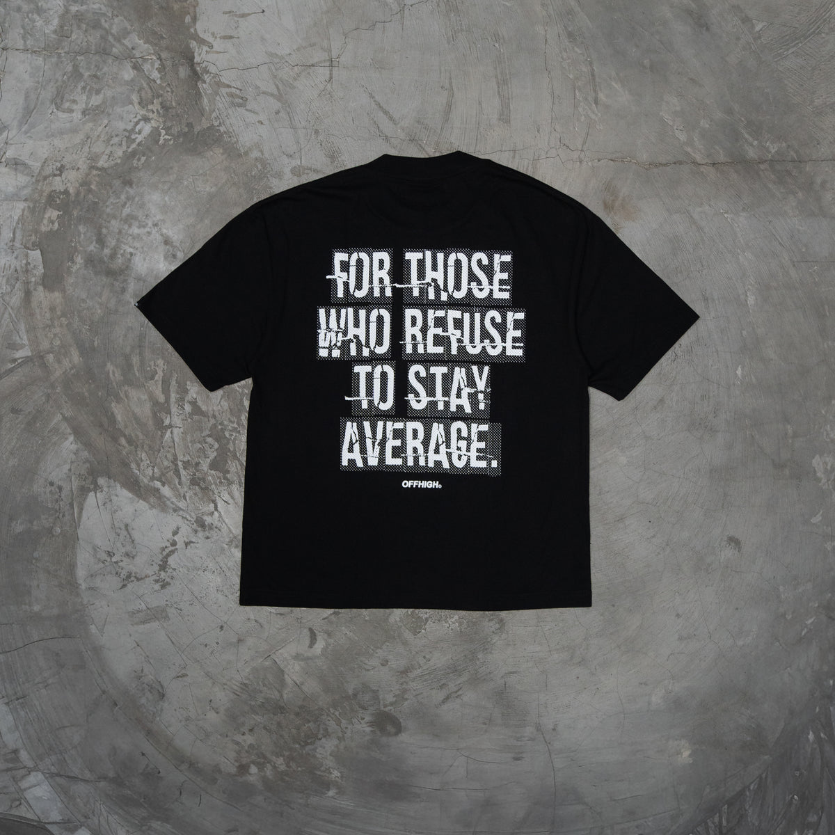 OFFHIGH DECLINE BLACK TSHIRT