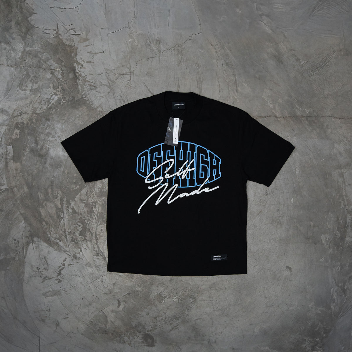 OFFHIGH SELF MADE BLACK TSHIRT