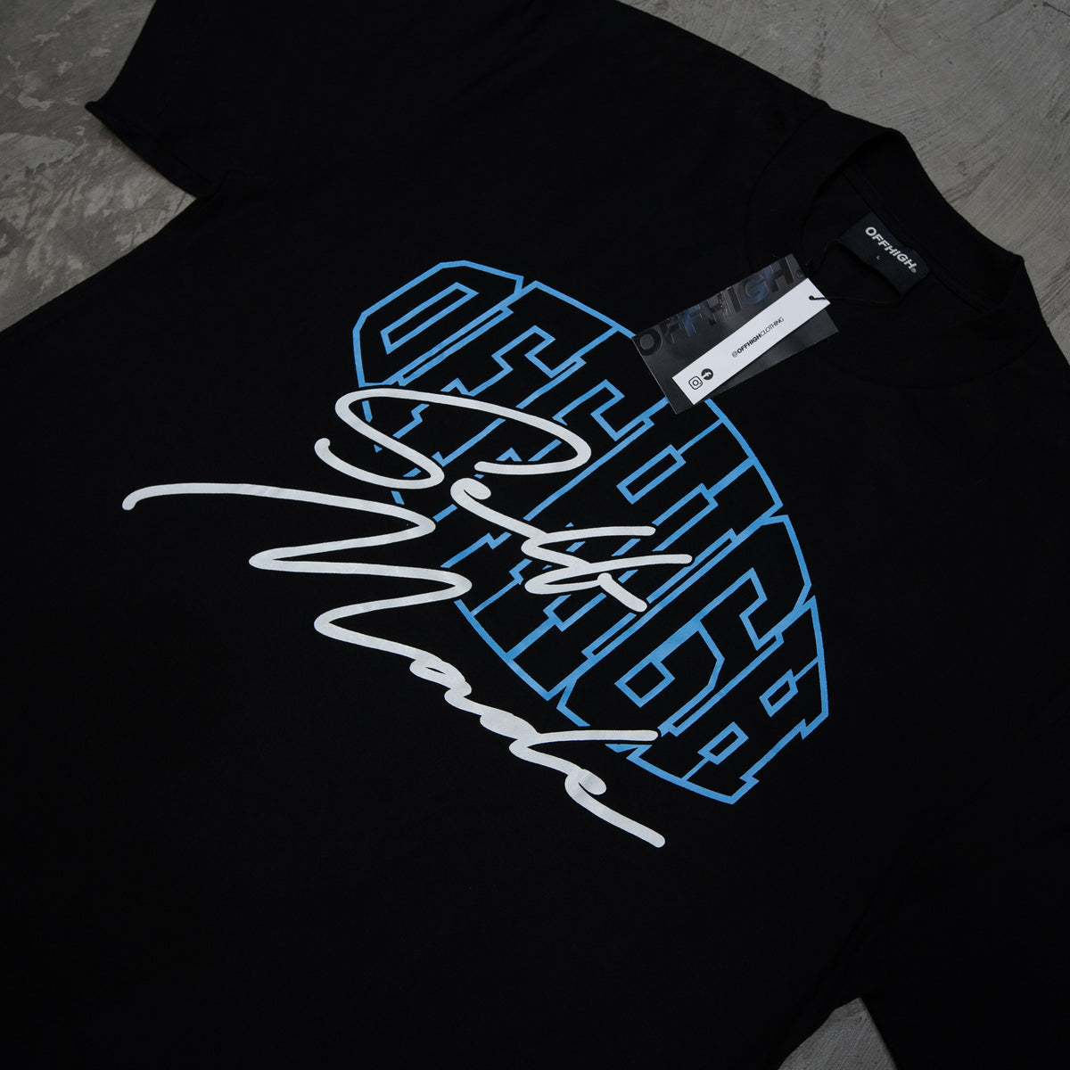 OFFHIGH SELF MADE BLACK TSHIRT