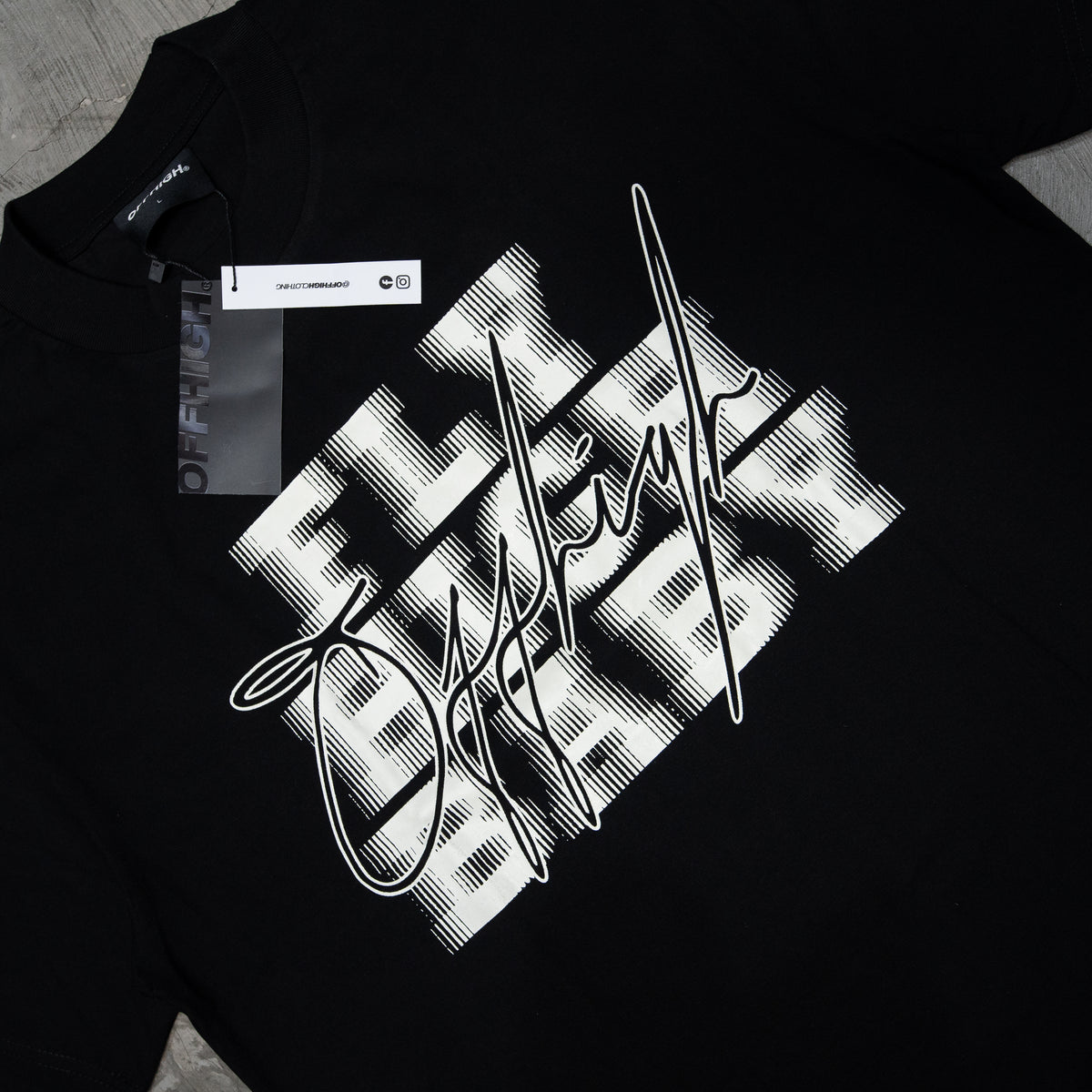 OFFHIGH FHB BLACK TSHIRT