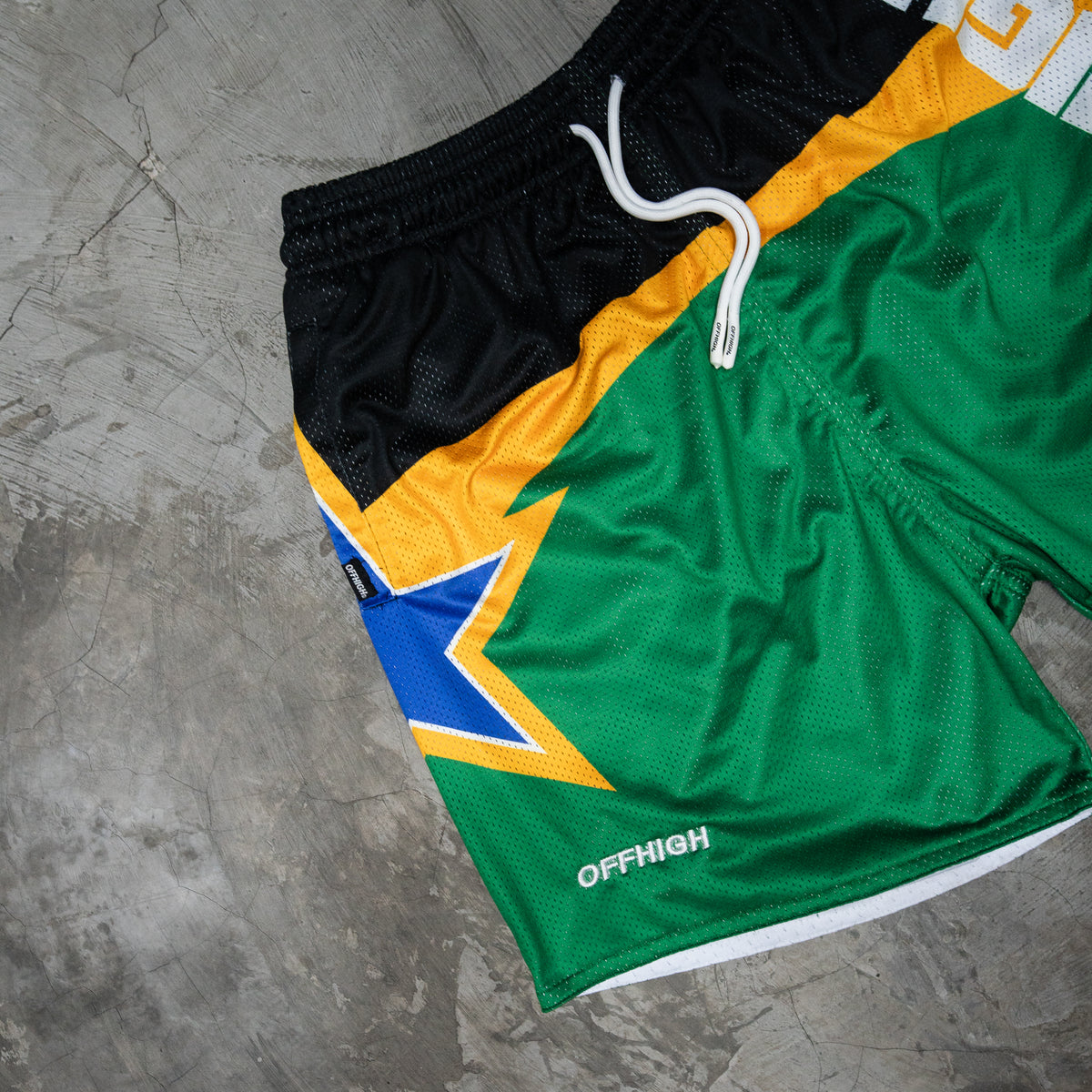 OFFHIGH BRAZ GREEN MESH SHORT