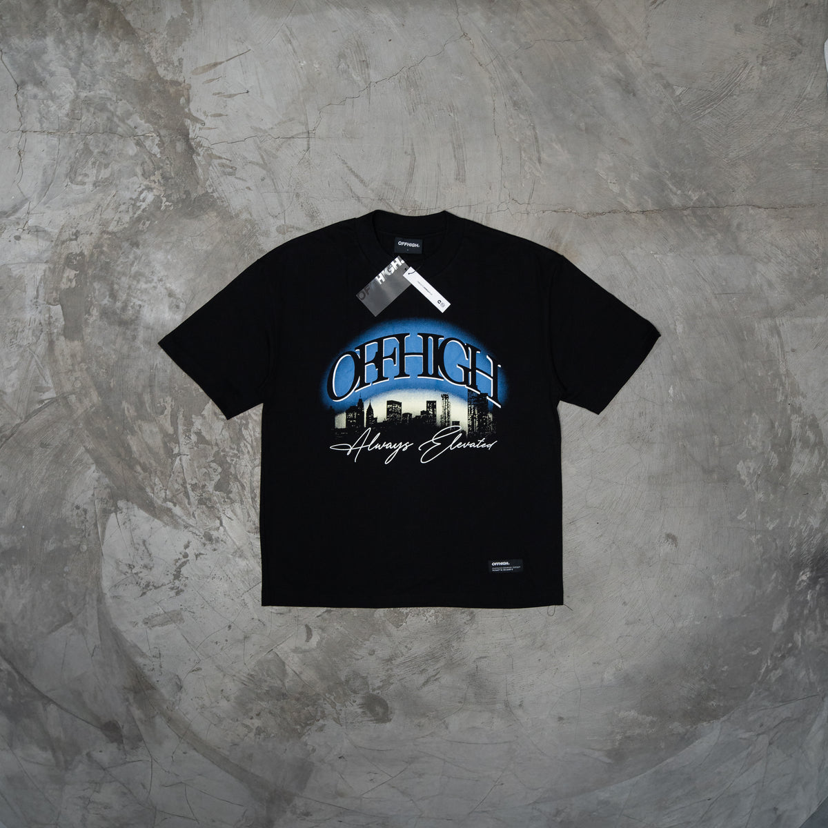 OFFHIGH ELEVATED BLACK TSHIRT