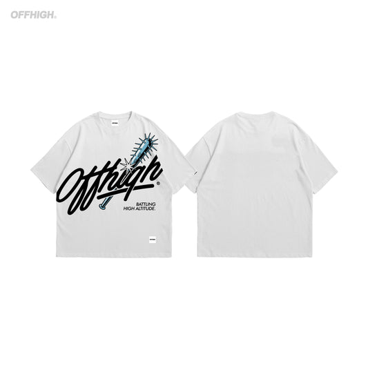 OFFHIGH BATTLING WHITE TSHIRT