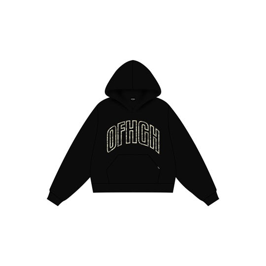 OFFHIGH ANONYMOUS BLACK HOODIE