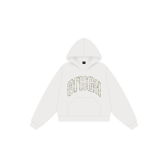 OFFHIGH ANONYMOUS WHITE HOODIE