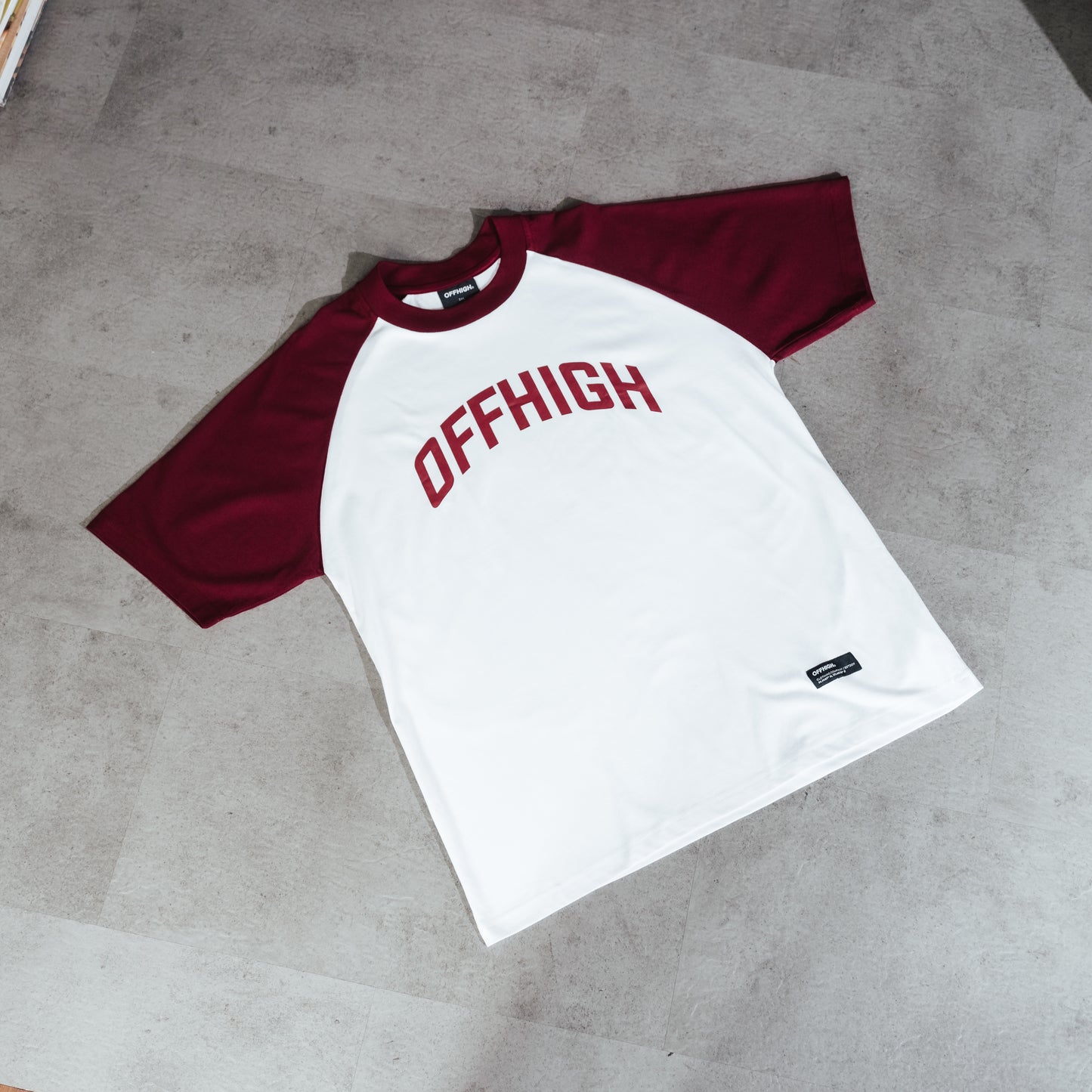 OFFHIGH RAGLAN WINE TSHIRT