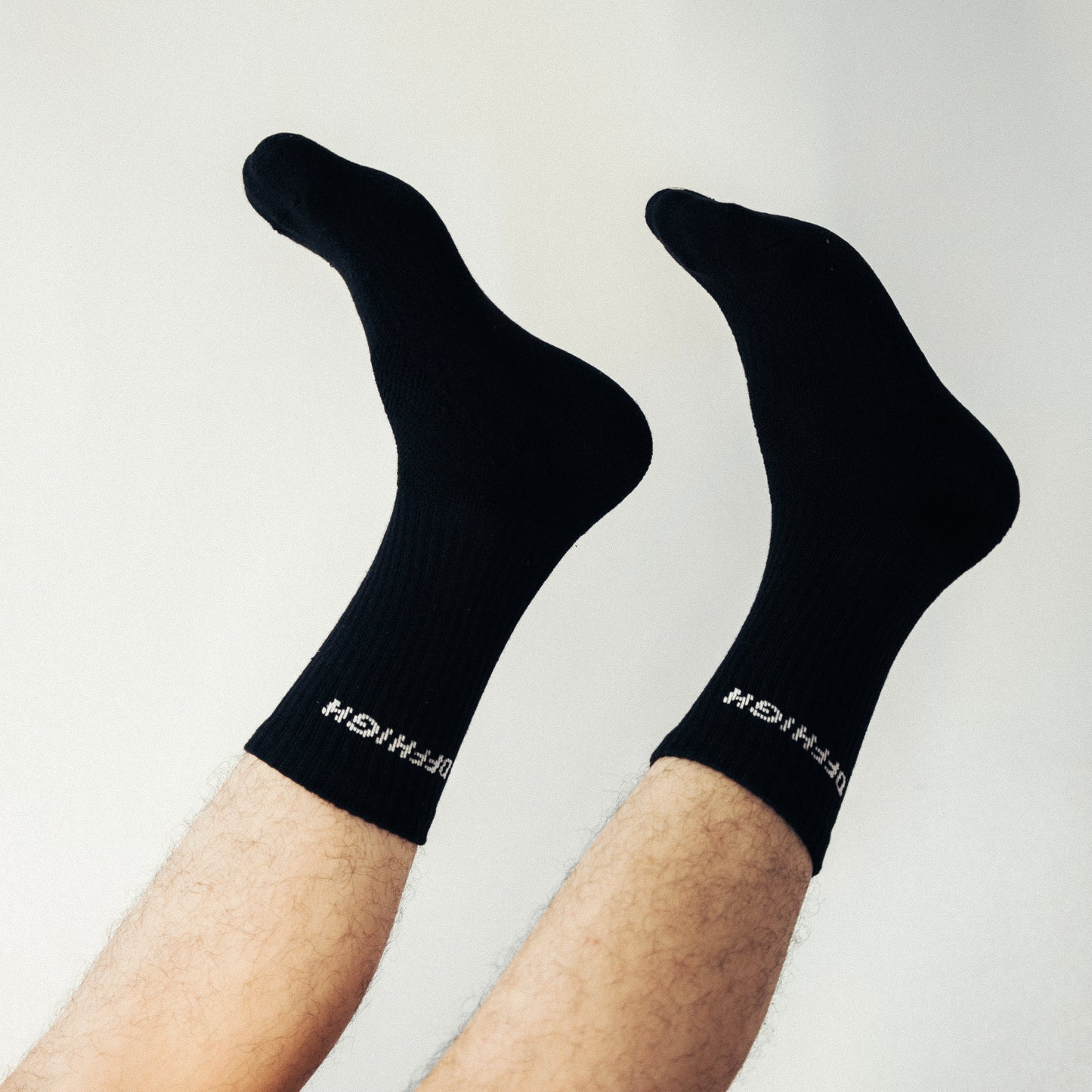 OFFHIGH LOGO BLACK COTTON SOCKS