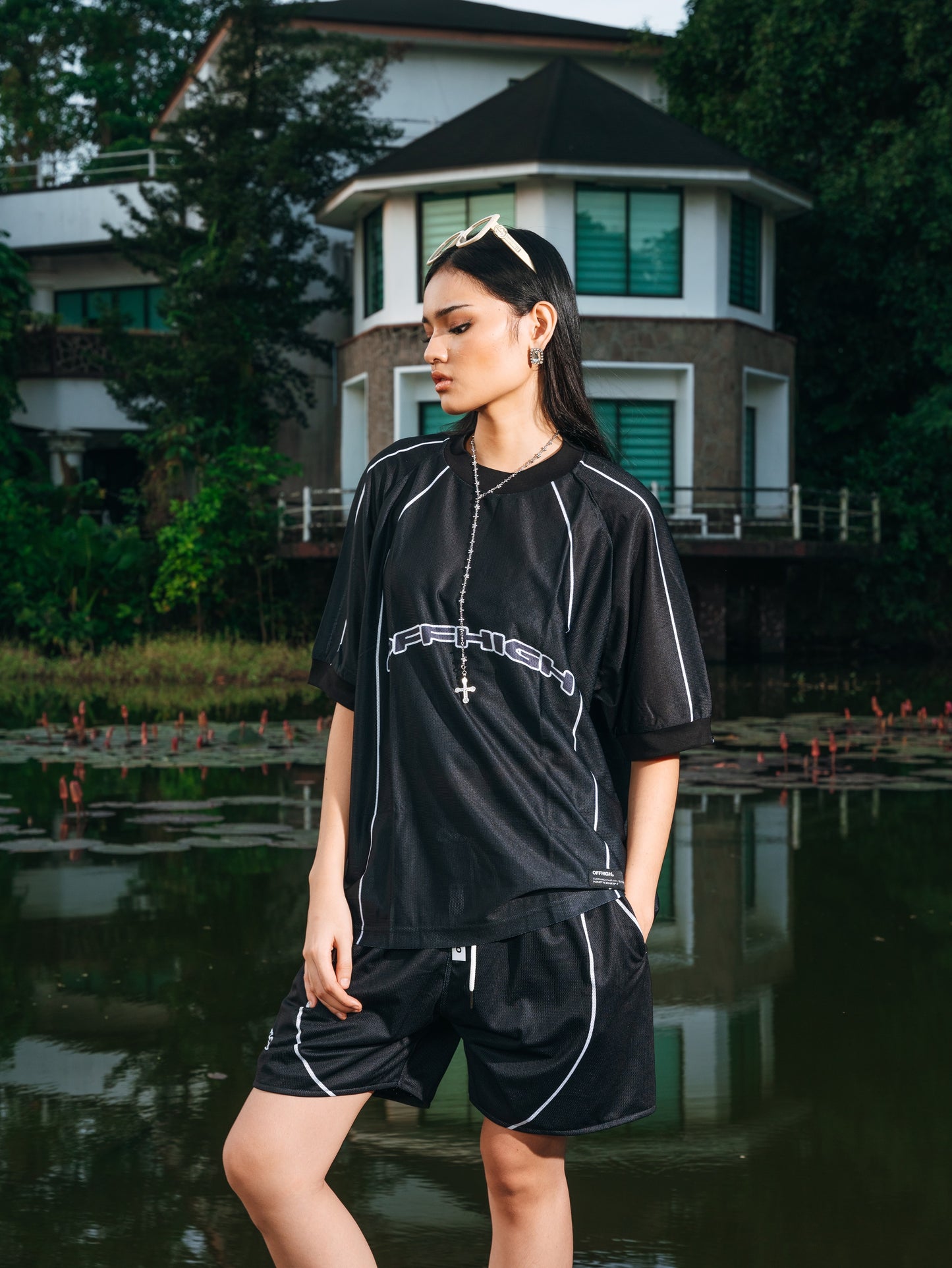 OFFHIGH LIGHT TRACK BLACK JERSEY